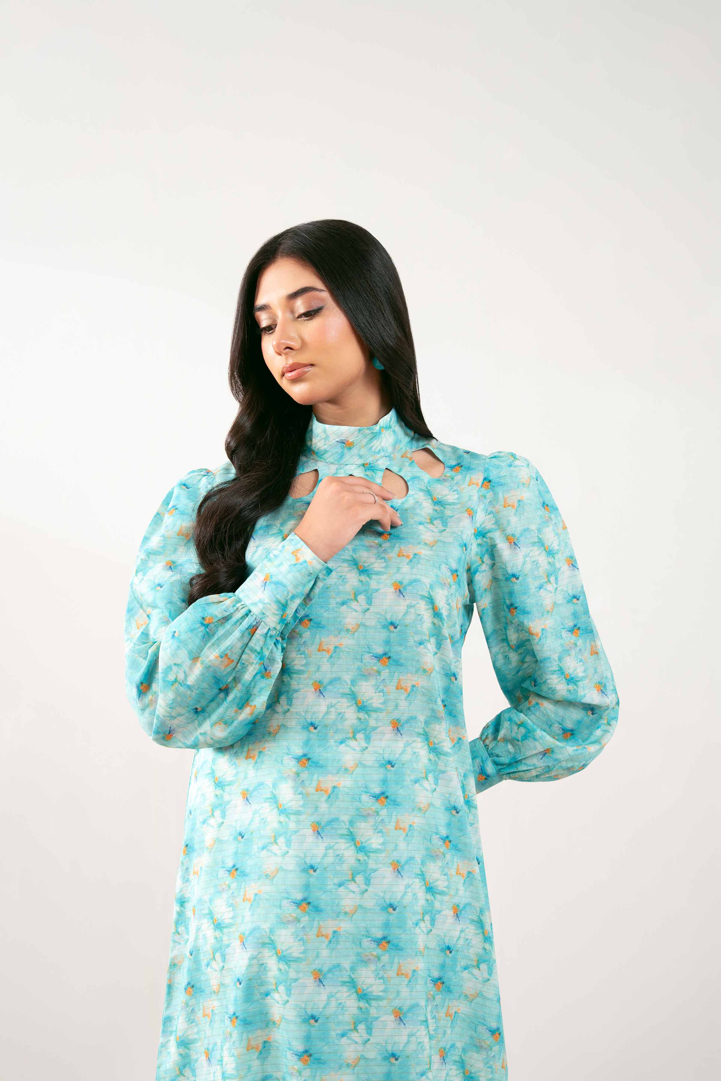 1 Piece - Printed Dress -  FS25-33 - for Women - Pret Collection | Nishat | Shop Online