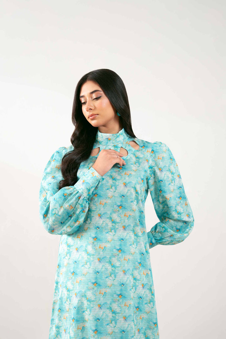 1 Piece - Printed Dress -  FS25-33 - for Women - Pret Collection | Nishat | Shop Online