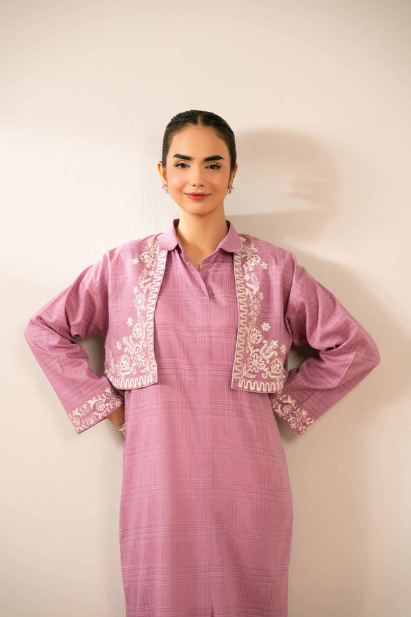 2 Piece - Embroidered Suit - FS25-37