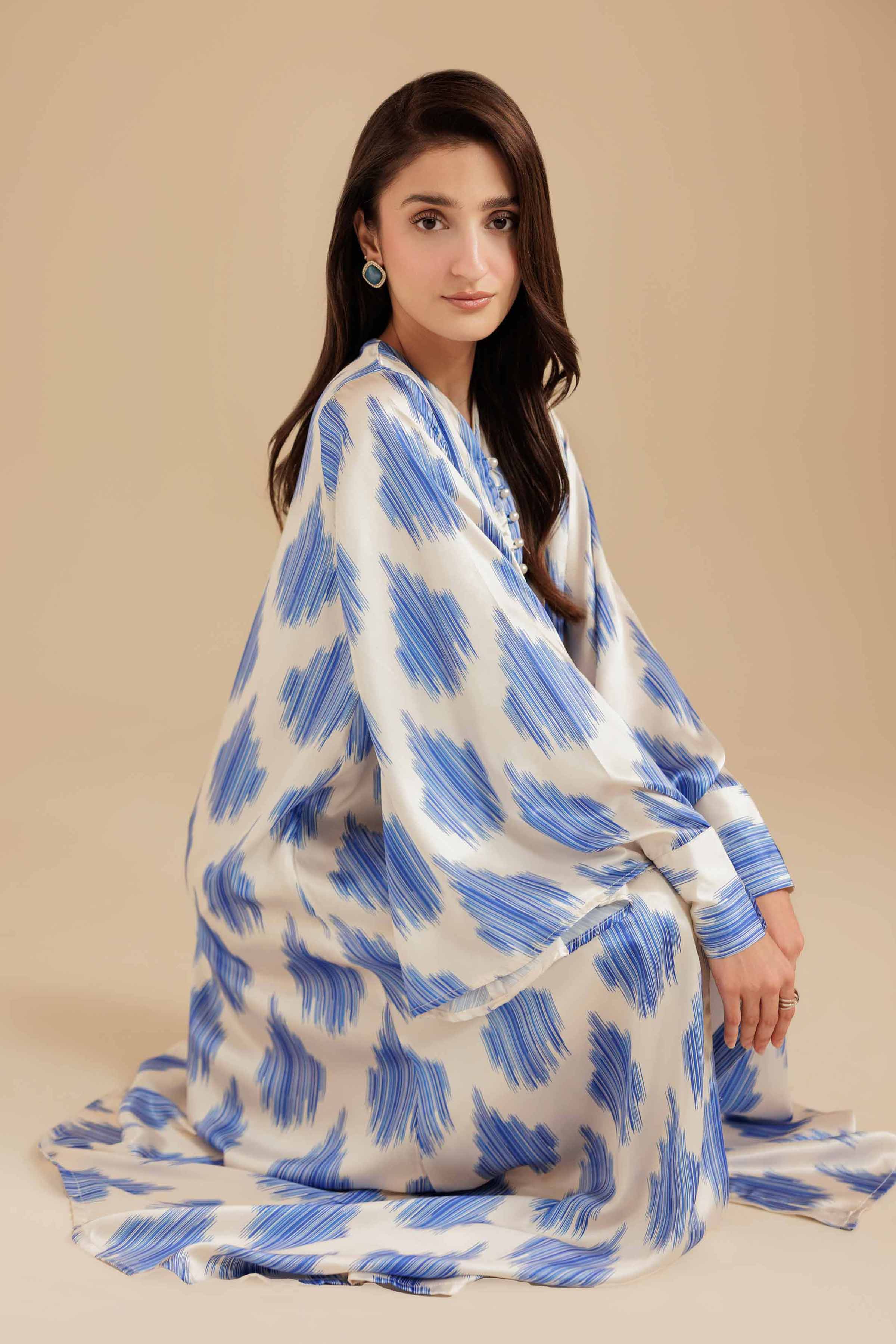 Printed Dress - FS25-46 for Women - Pret Collection | Nishat | Shop Online