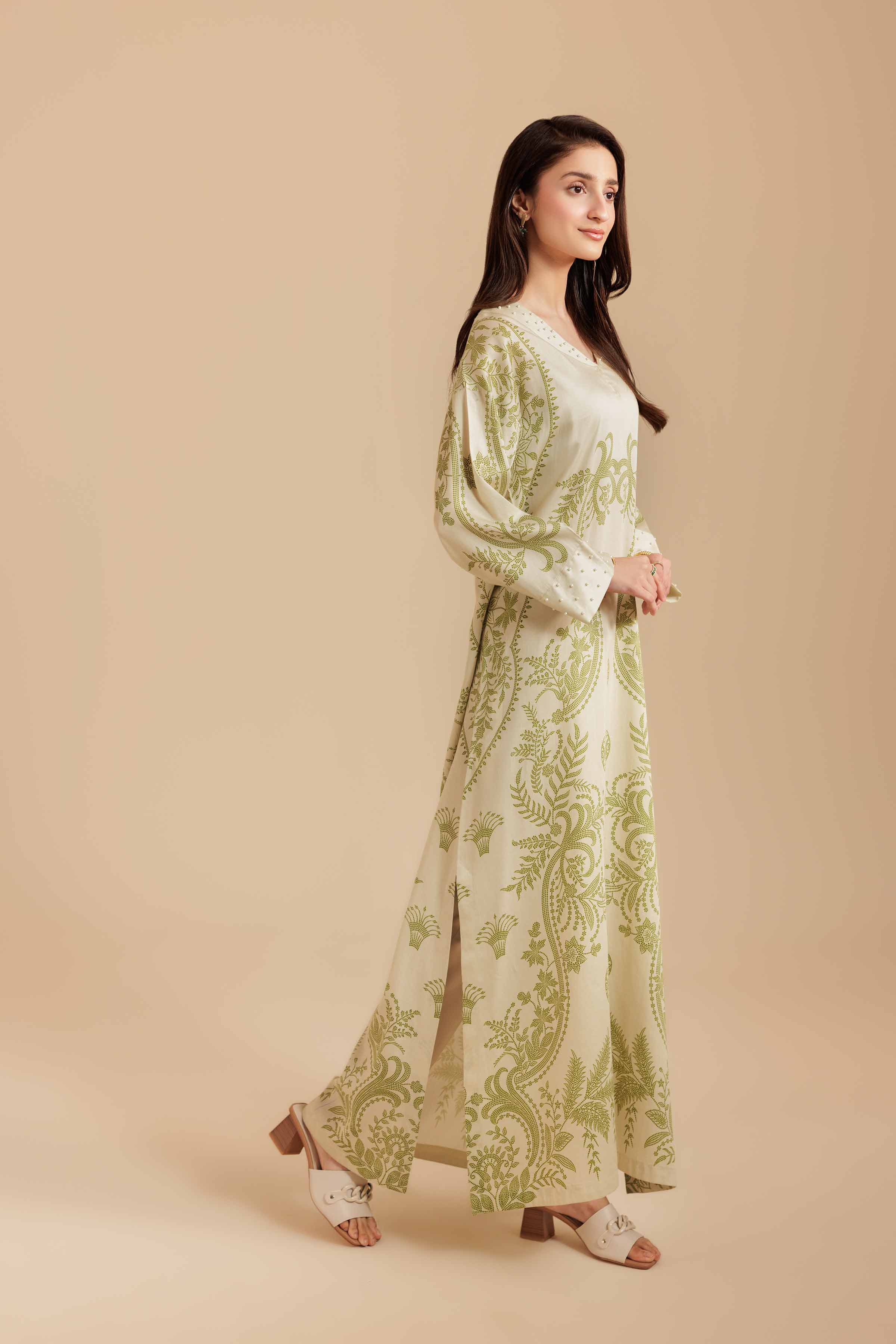Printed Shirt - FS25-51 for Women - Pret Collection | Nishat | Shop Online