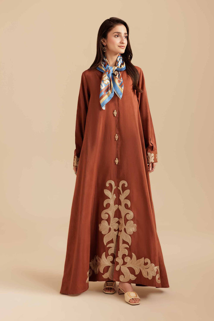 2 Piece - Printed Embroidered Dress - FS25-57 for Women - Pret Collection | Nishat | Shop Online