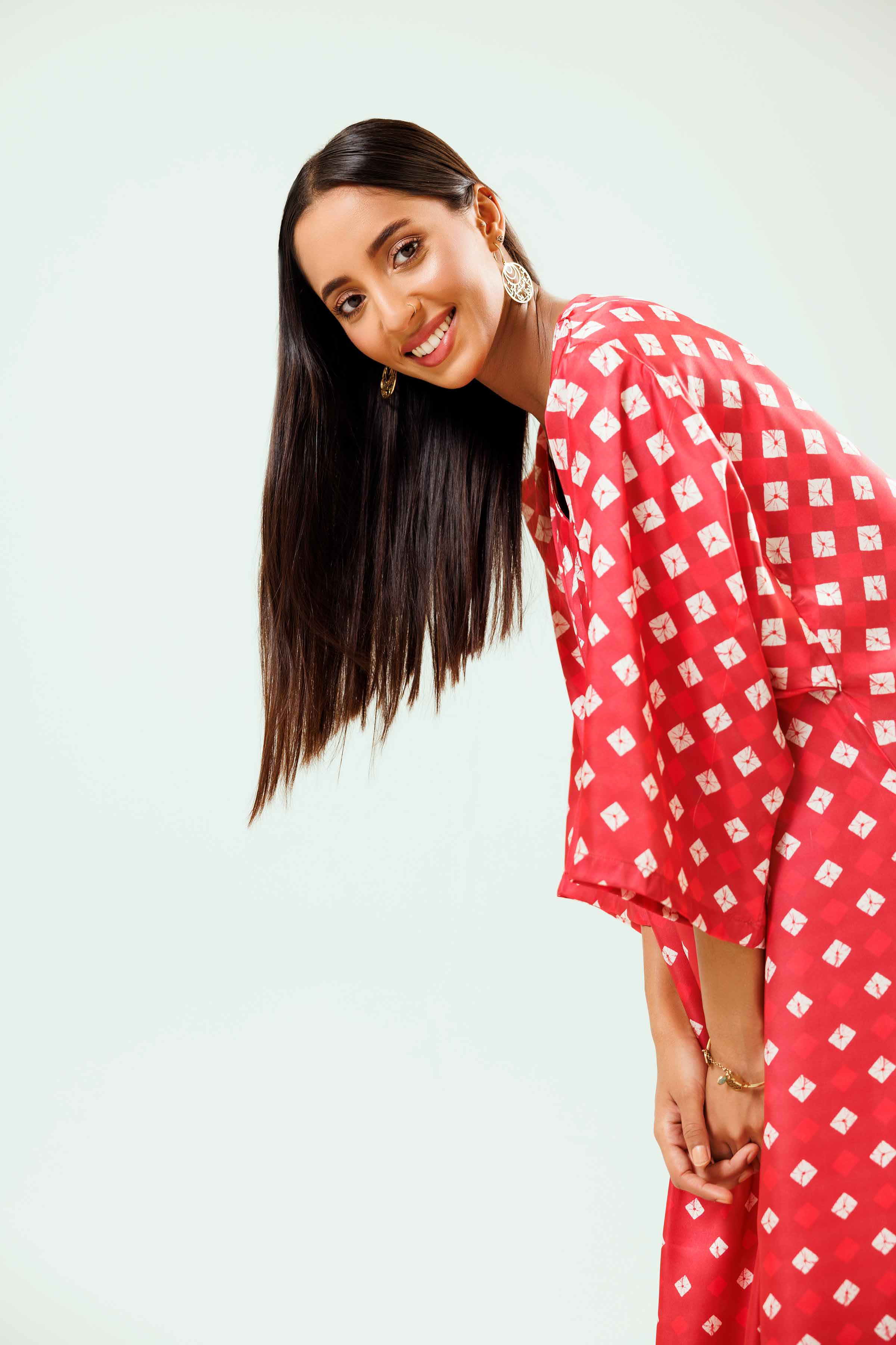 Printed Embroidered Dress - FSW24-07