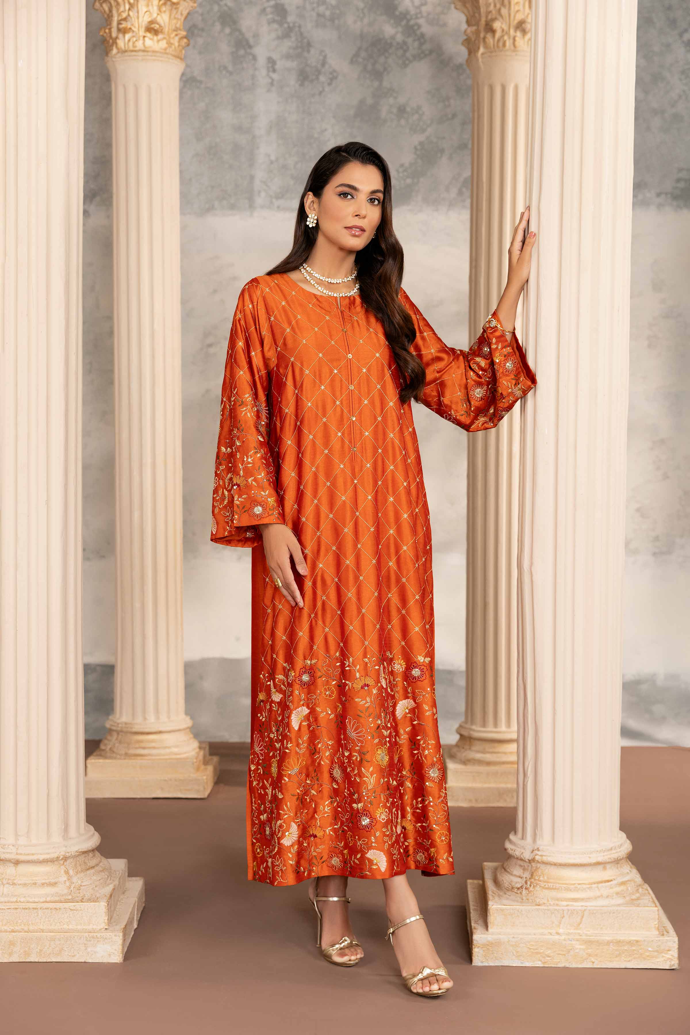 Embroidered Long Dress - FW23-05
