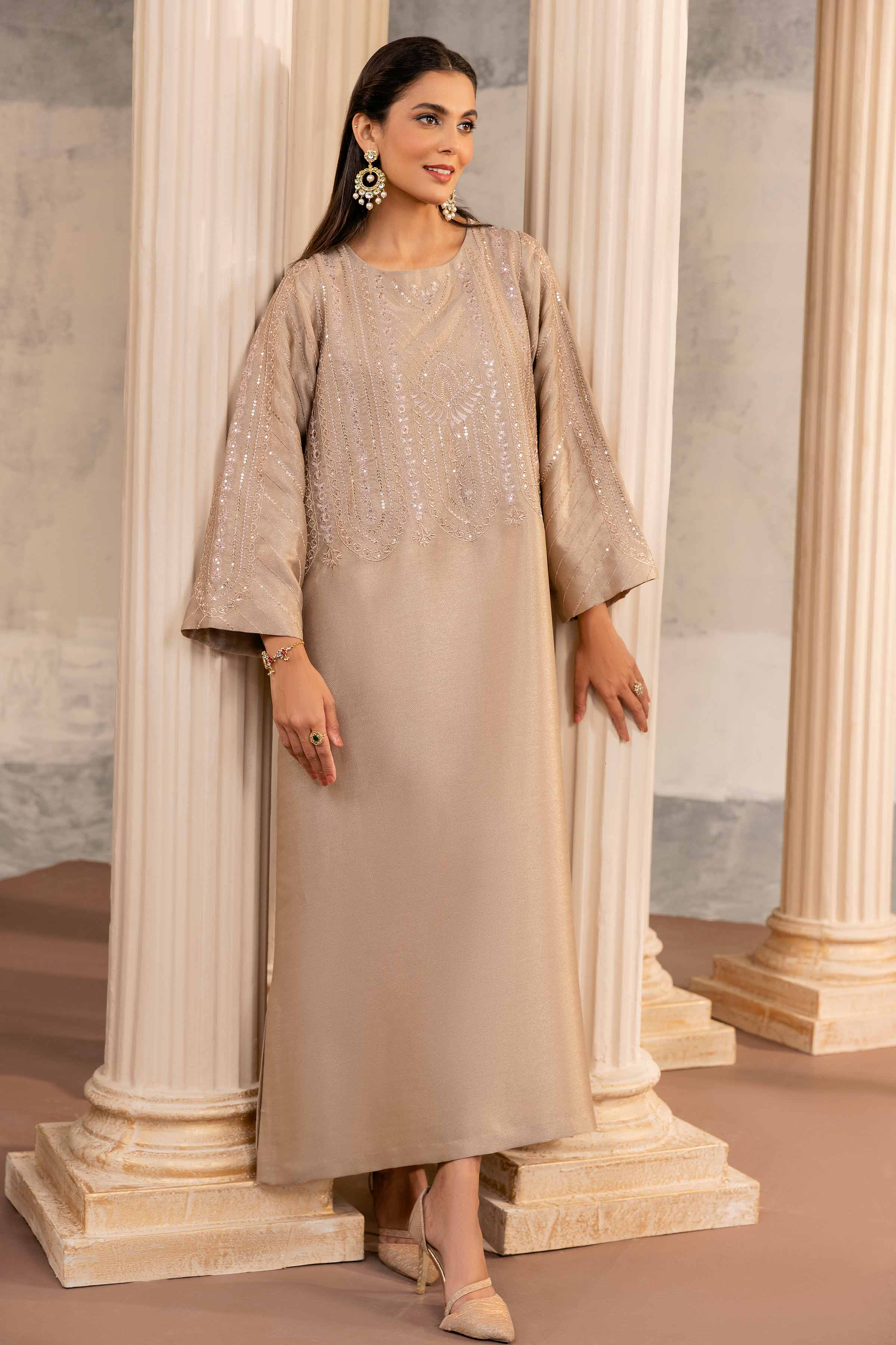 Embroidered Long Dress - FW23-08