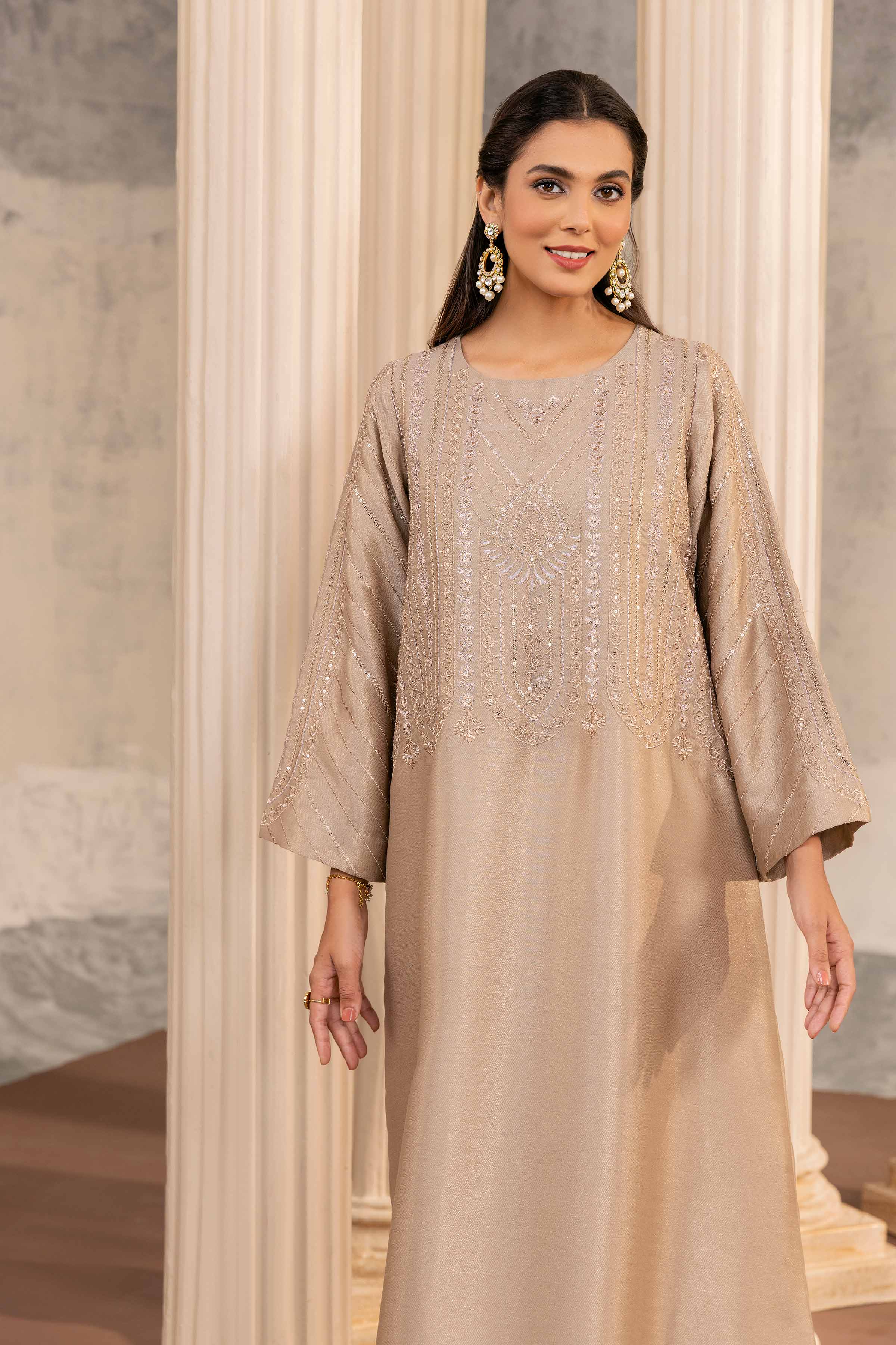 Embroidered Long Dress - FW23-08