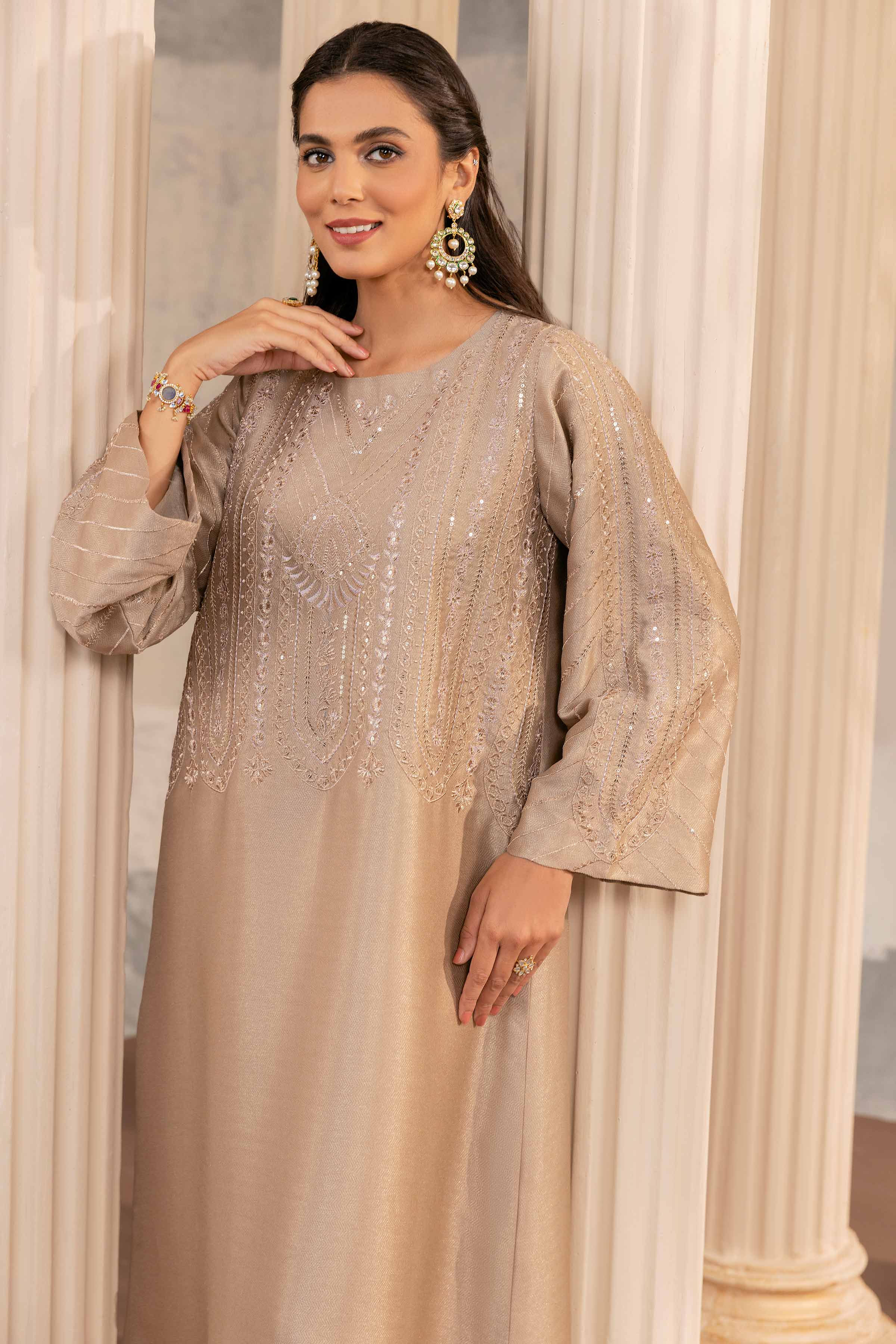 Embroidered Long Dress - FW23-08