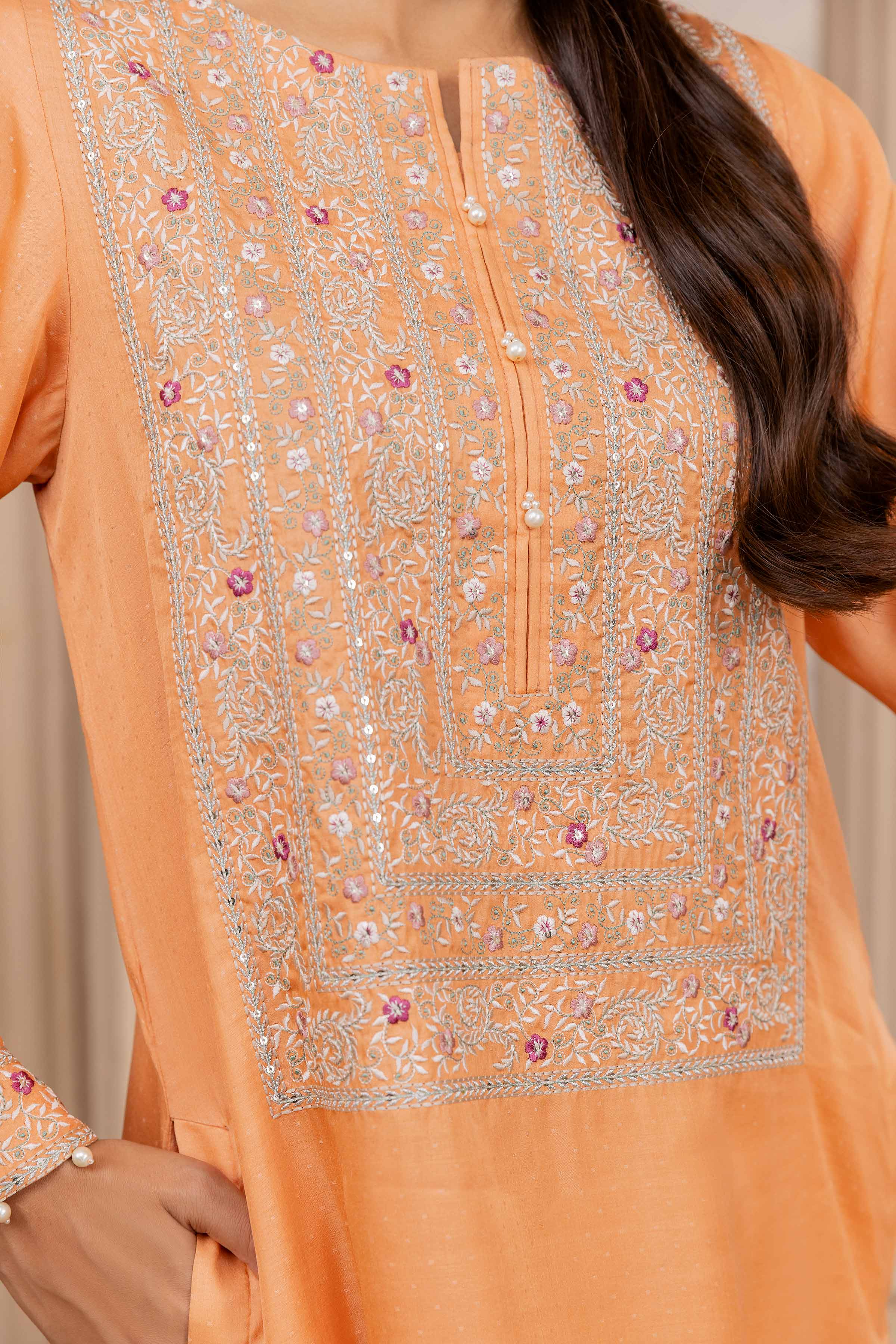 Embroidered Long Dress - FW23-09