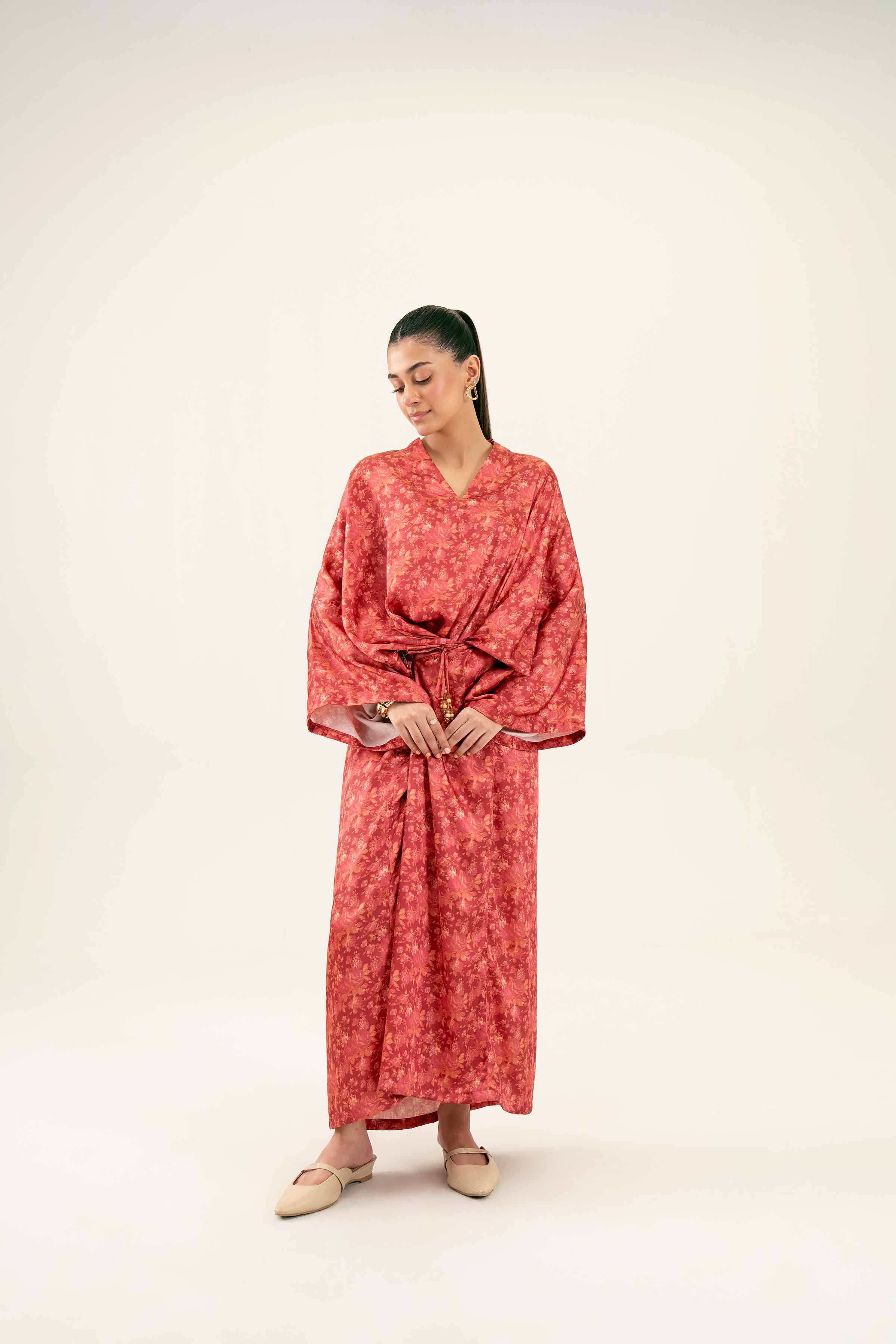 Printed Kimono Dress - FW24-58