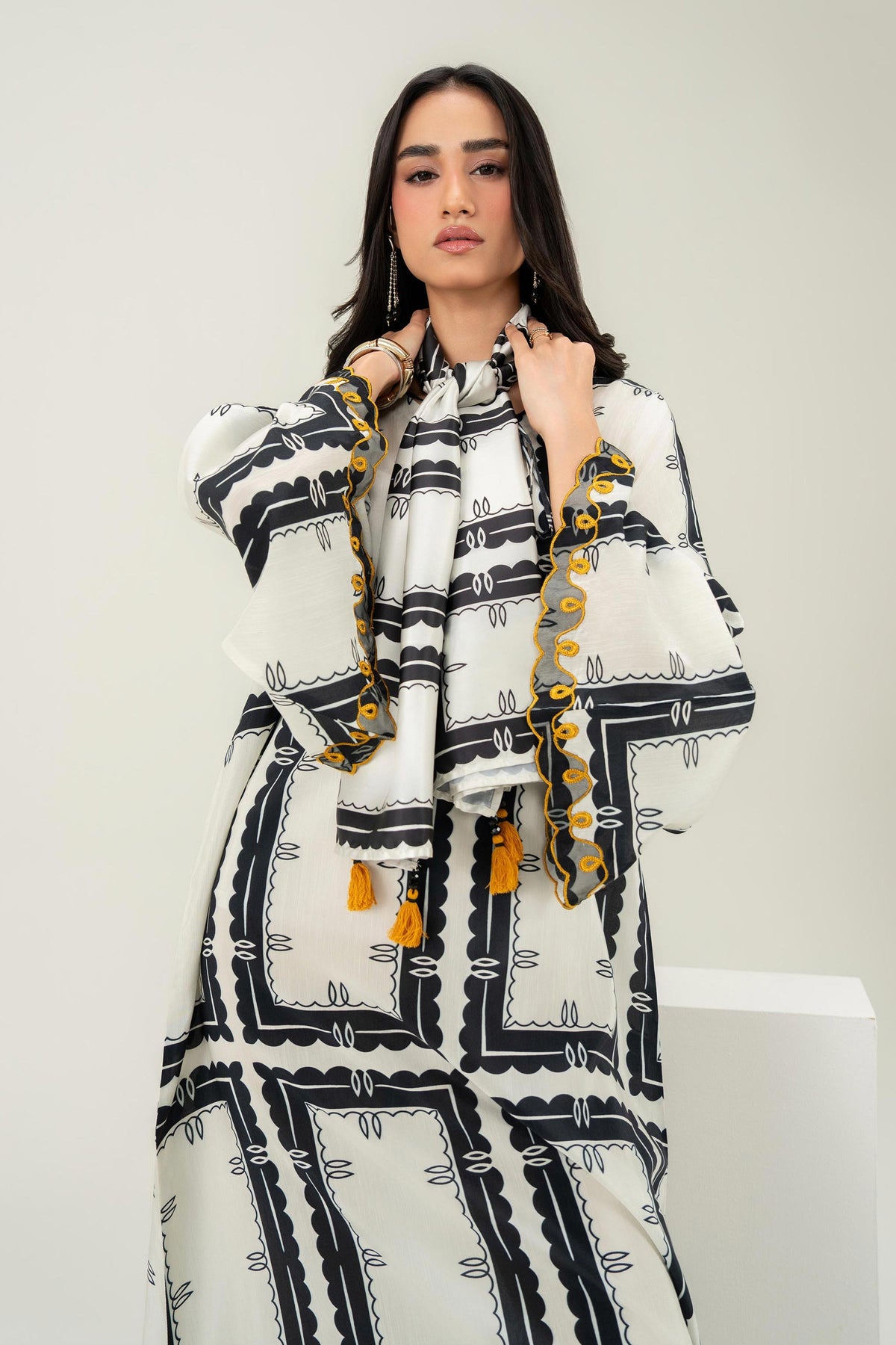 2 Piece - Printed Embroidered Shirt - FW25-27