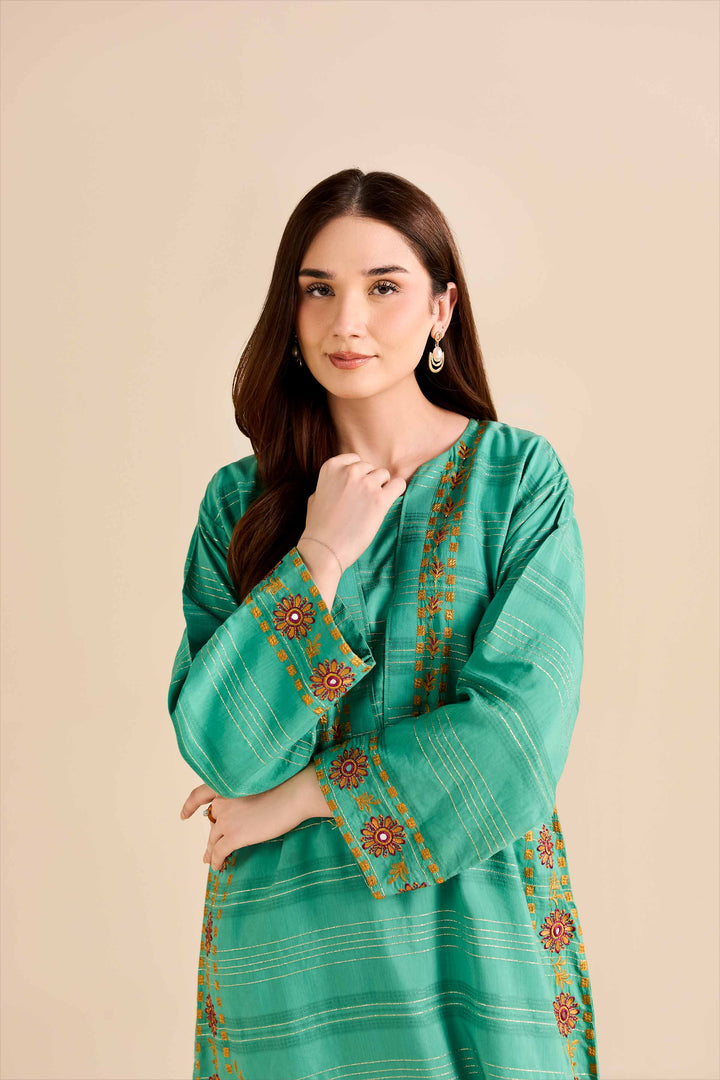 Embroidered Shirt - FW25-47 for Women - Pret Collection | Nishat | Shop Online