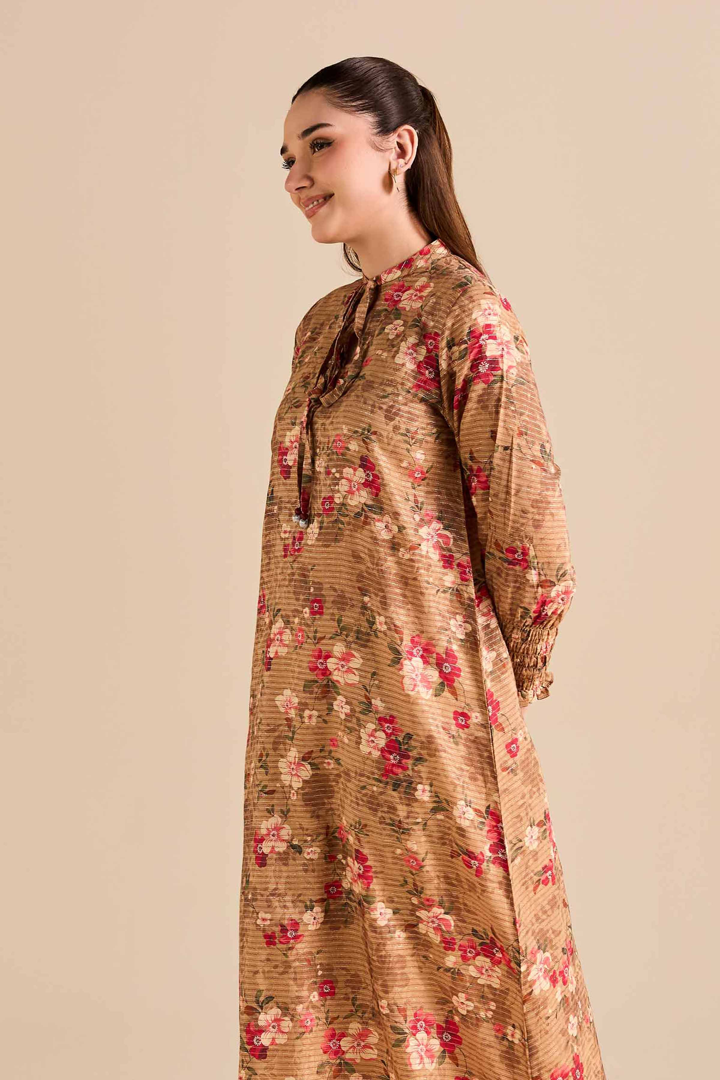 Printed Shirt - FW25-49 for Women - Pret Collection | Nishat | Shop Online
