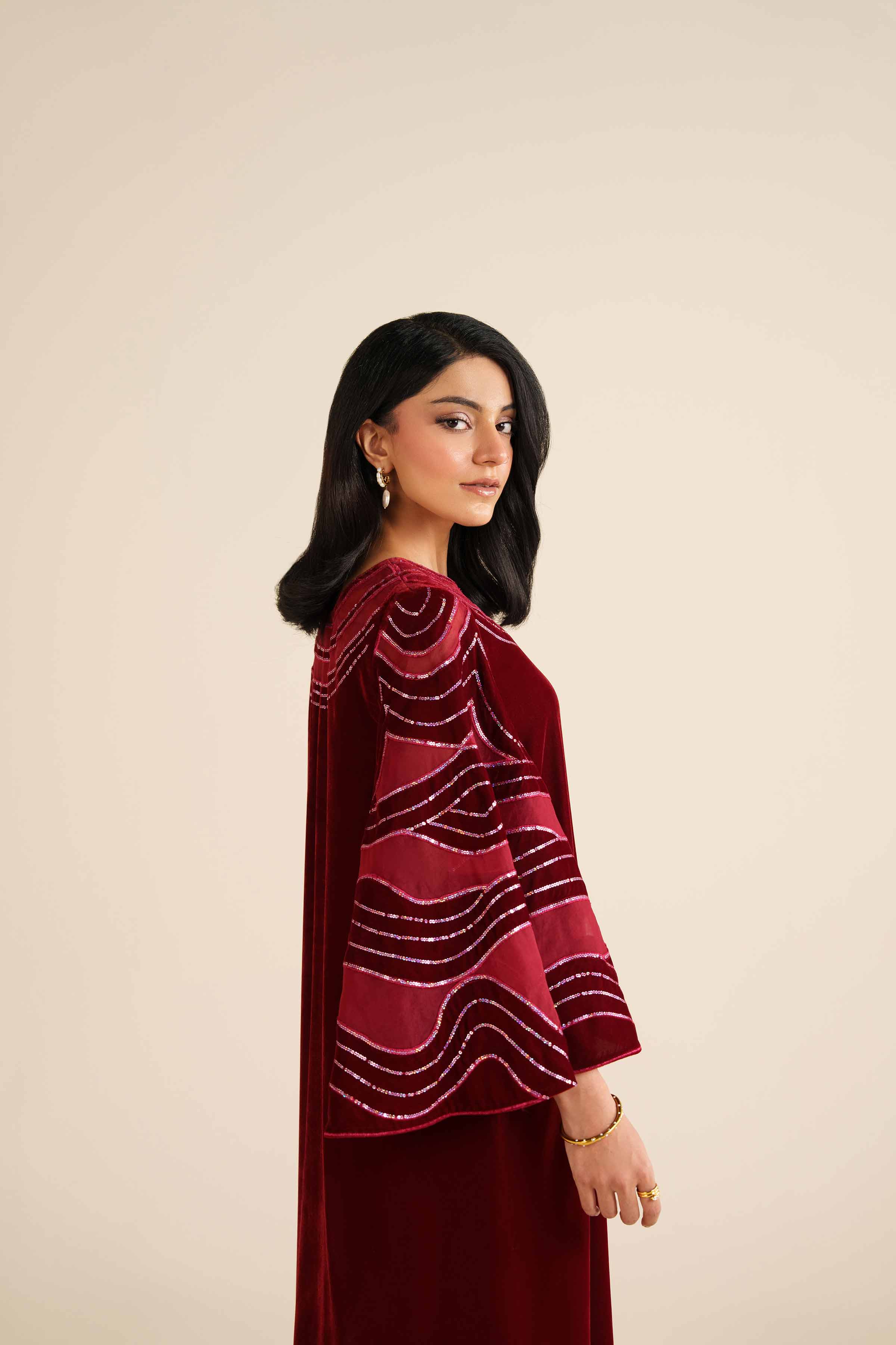 Embroidered Shirt - FW25-61 for Women - Pret Collection | Nishat | Shop Online