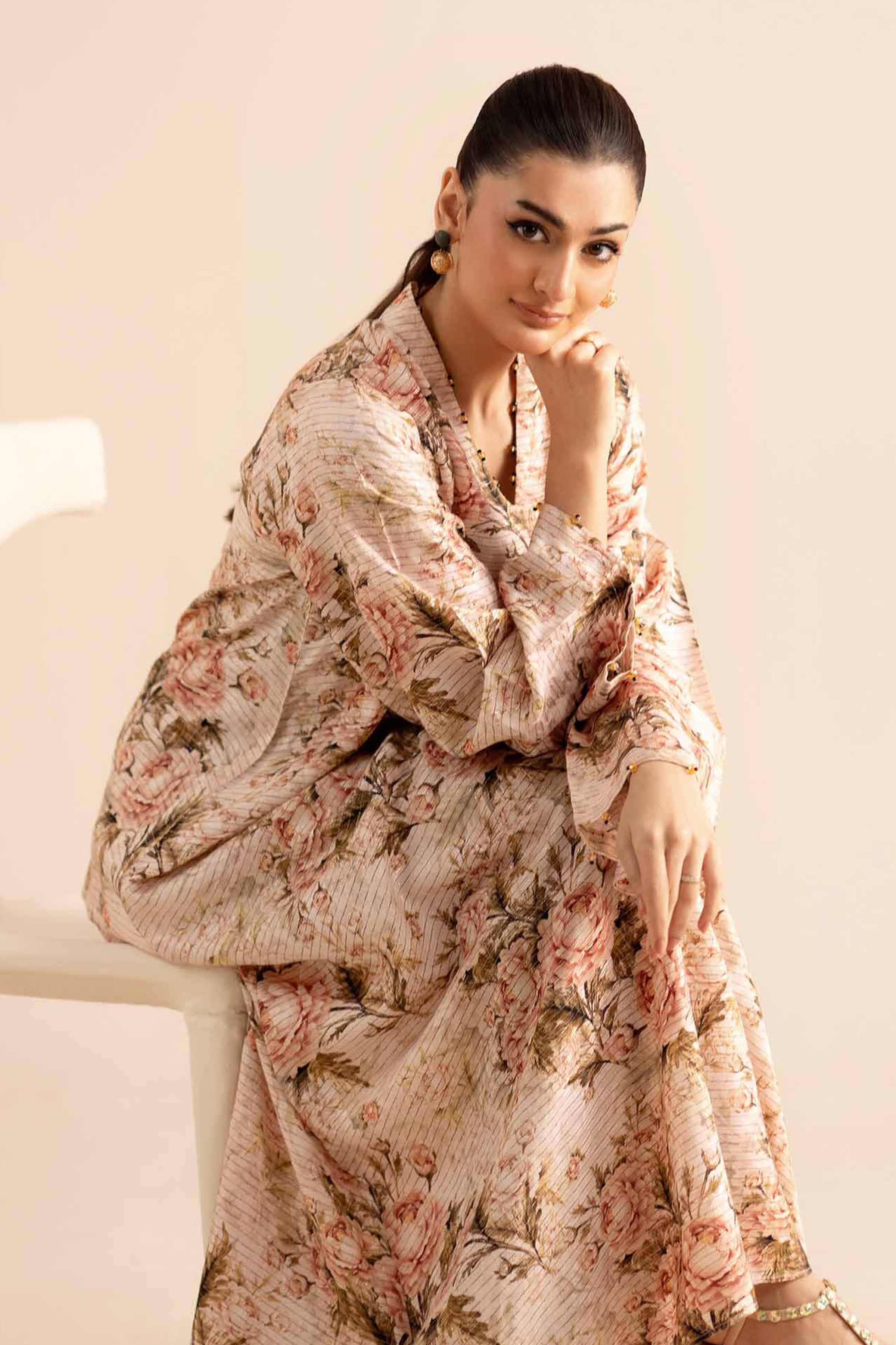 Printed Shirt - FW25-50 for Women - Pret Collection | Nishat | Shop Online