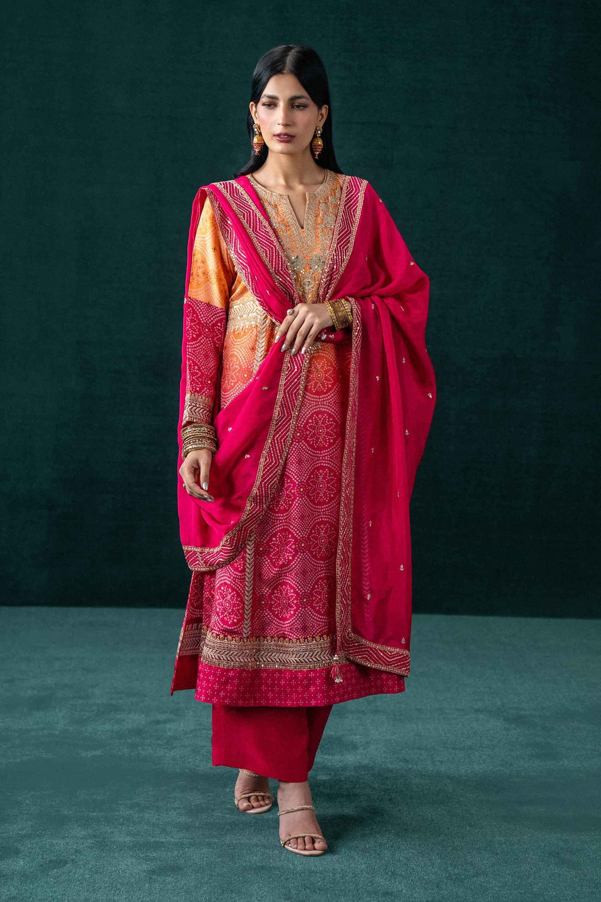 3 Piece - Printed Embroidered Suit - KBS26-09  for Women - Boutique Collection | Nishat | Shop Online