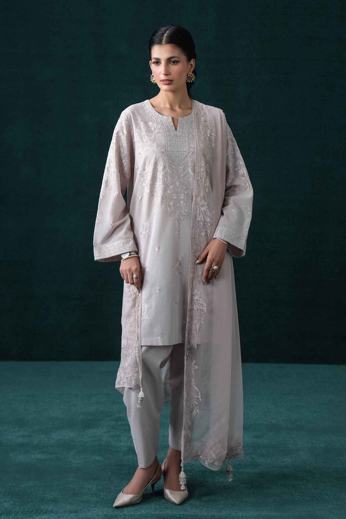 3 Piece - Embroidered Suit - KBS26-38  for Women - Boutique Collection | Nishat | Shop Online