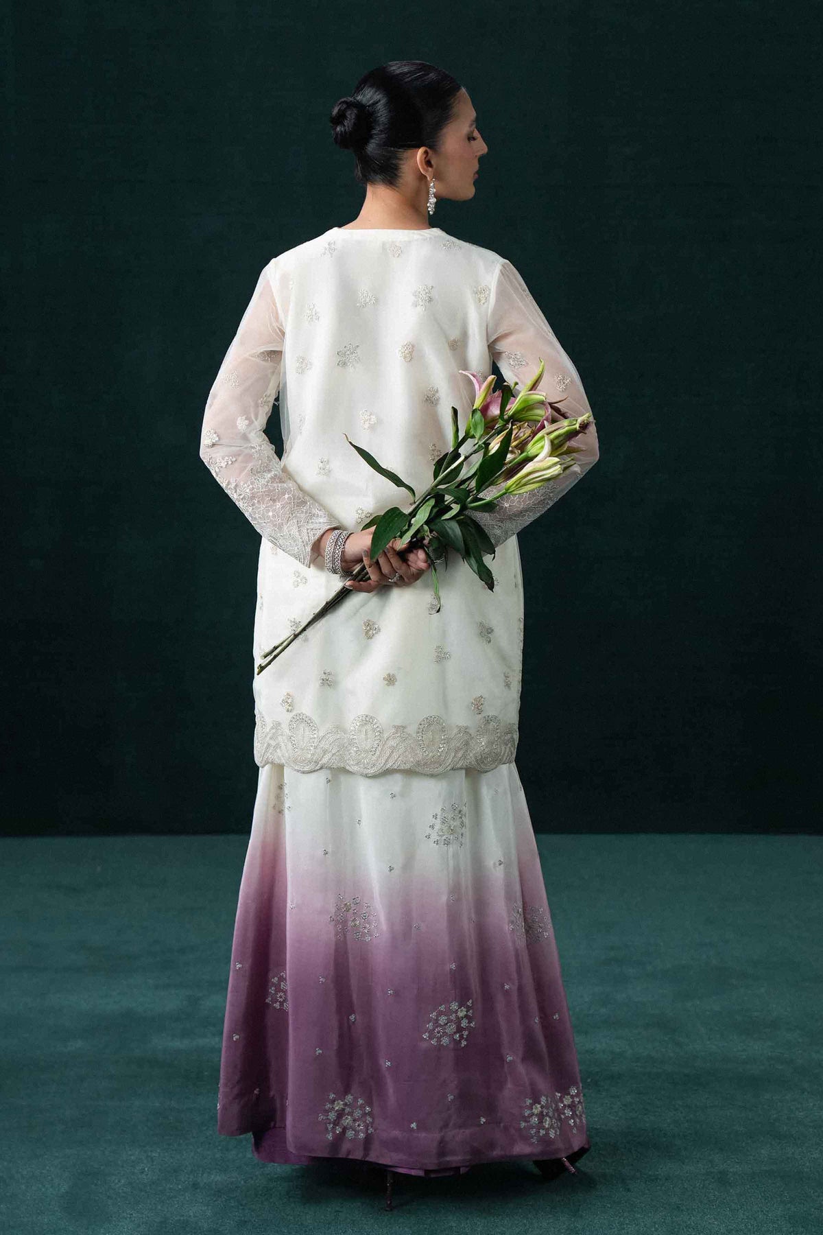 3 Piece - Embroidered Suit - KBS26-61