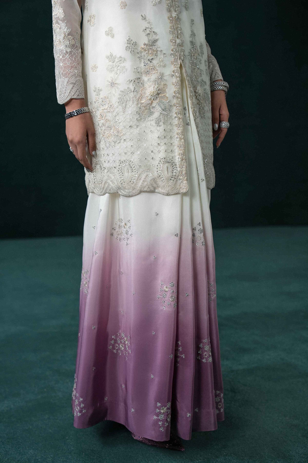 3 Piece - Embroidered Suit - KBS26-61