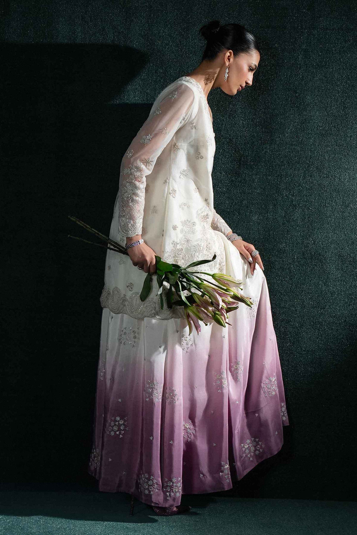 3 Piece - Embroidered Suit - KBS26-61