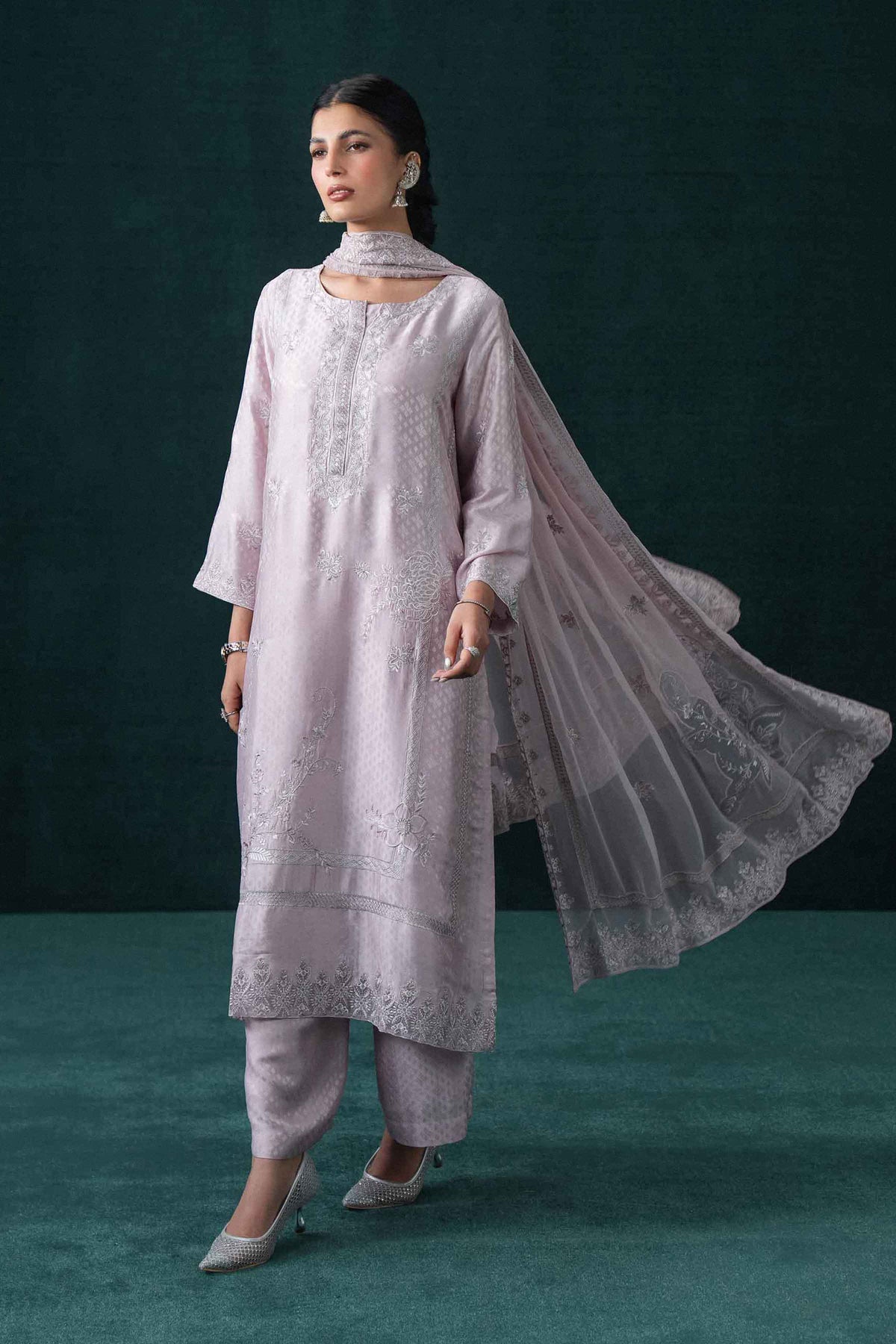 3 Piece - Embroidered Suit - KBS26-80  for Women - Boutique Collection | Nishat | Shop Online