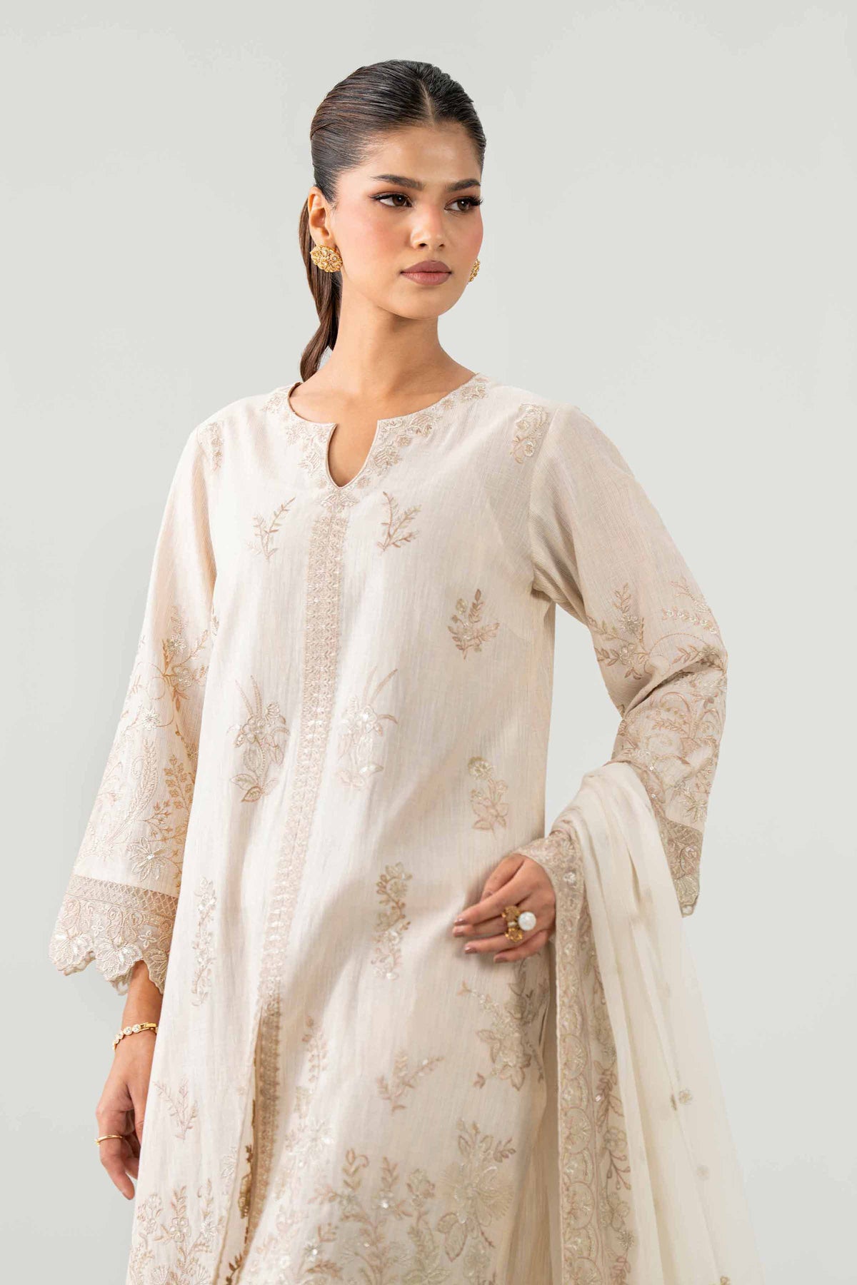 3 Piece - Printed Embroidered Suit - KBS26-82  for Women - Boutique Collection | Nishat | Shop Online