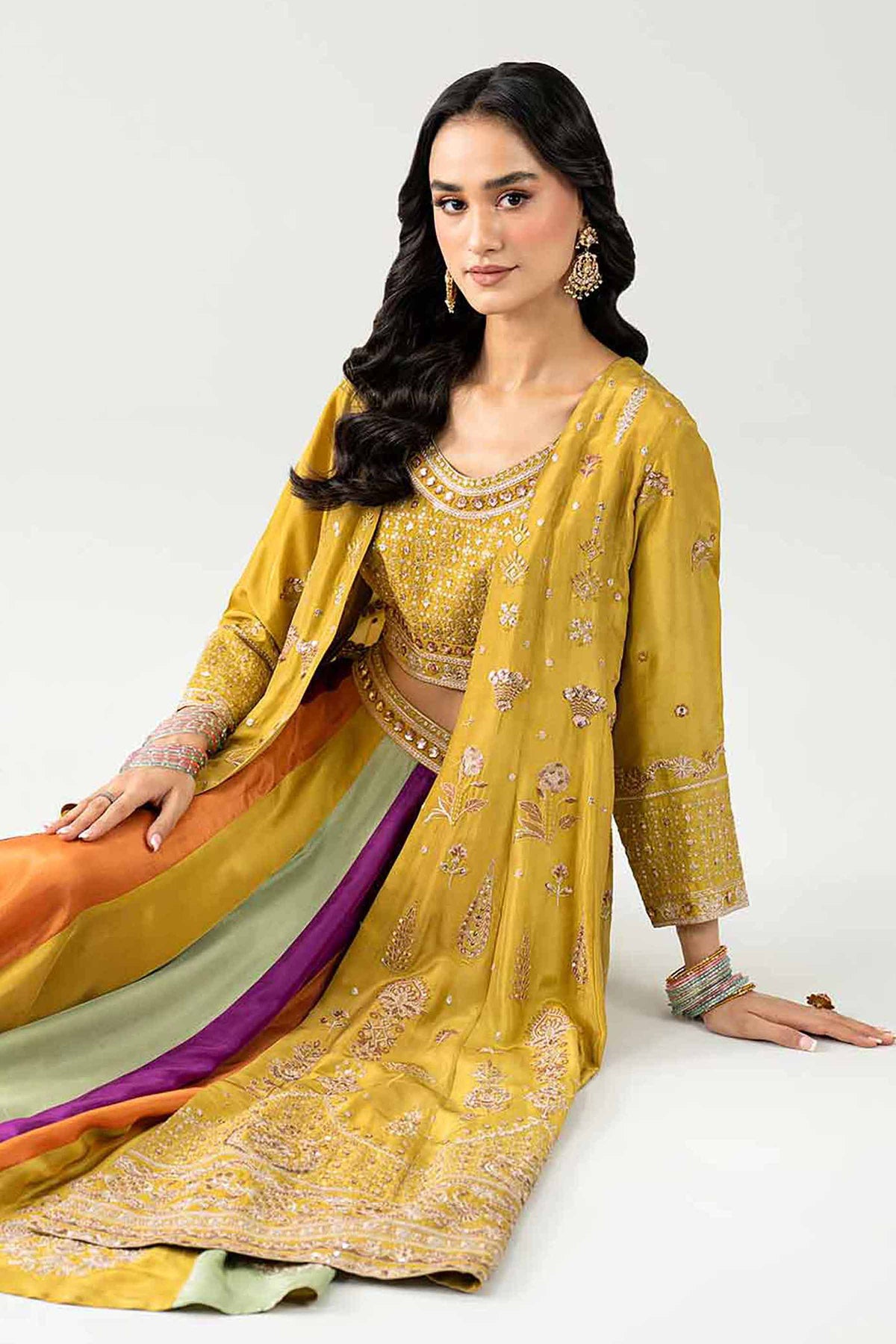 3 Piece - Embroidered Lehnga - KBS26-88  for Women - Boutique Collection | Nishat | Shop Online