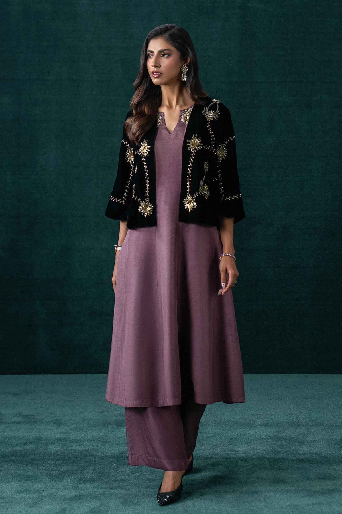3 Piece - Embroidered Suit - KBW25-42