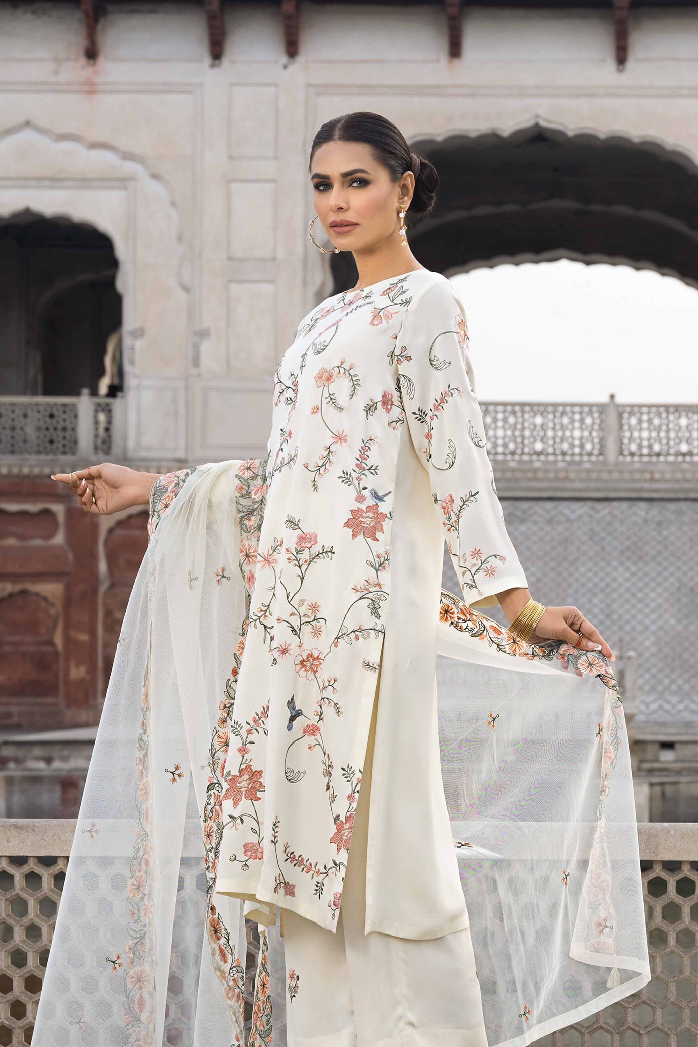 3 Piece - Embroidered Suit - KFE23-44