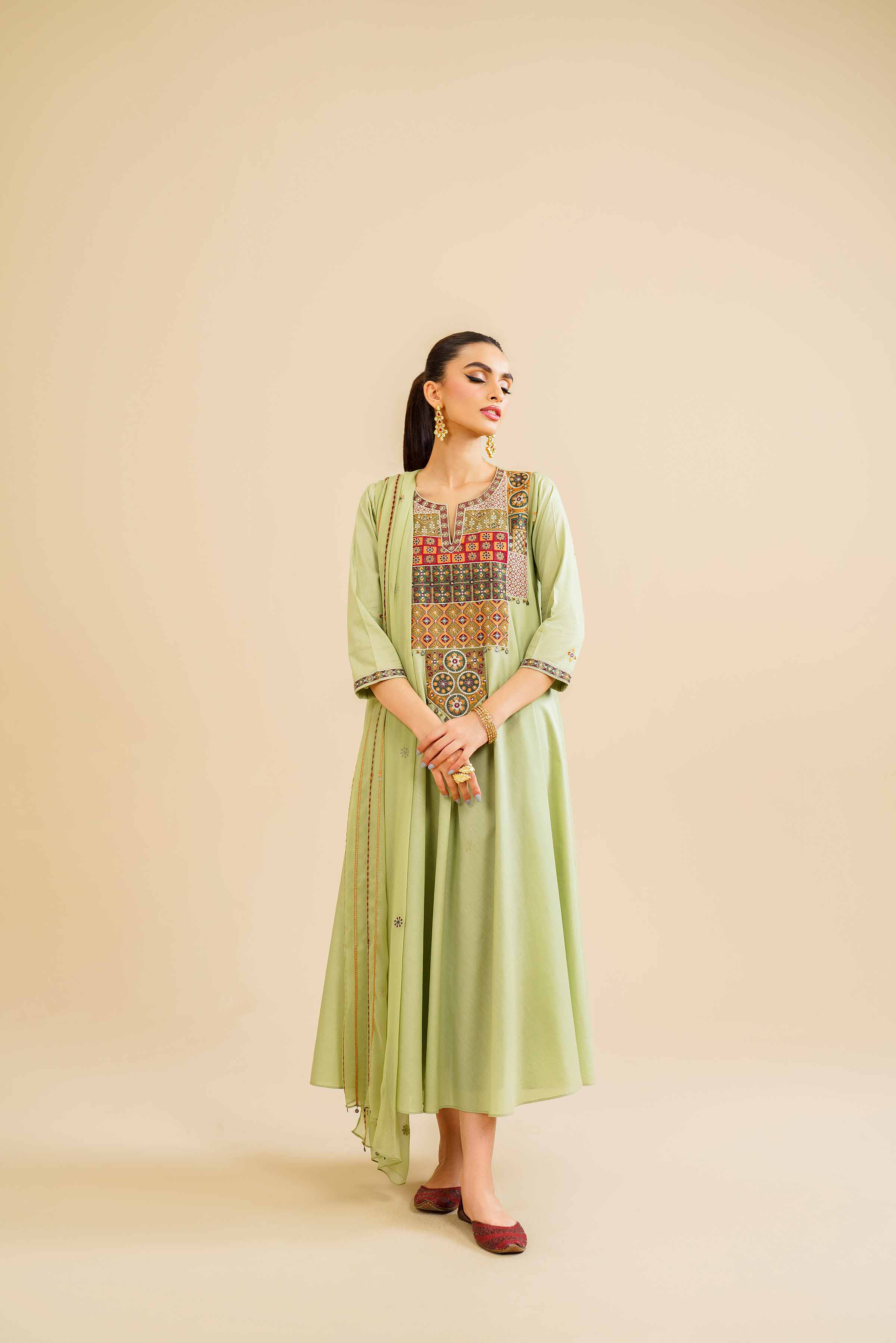 2 Piece - Embroidered Suit - KFE24-102