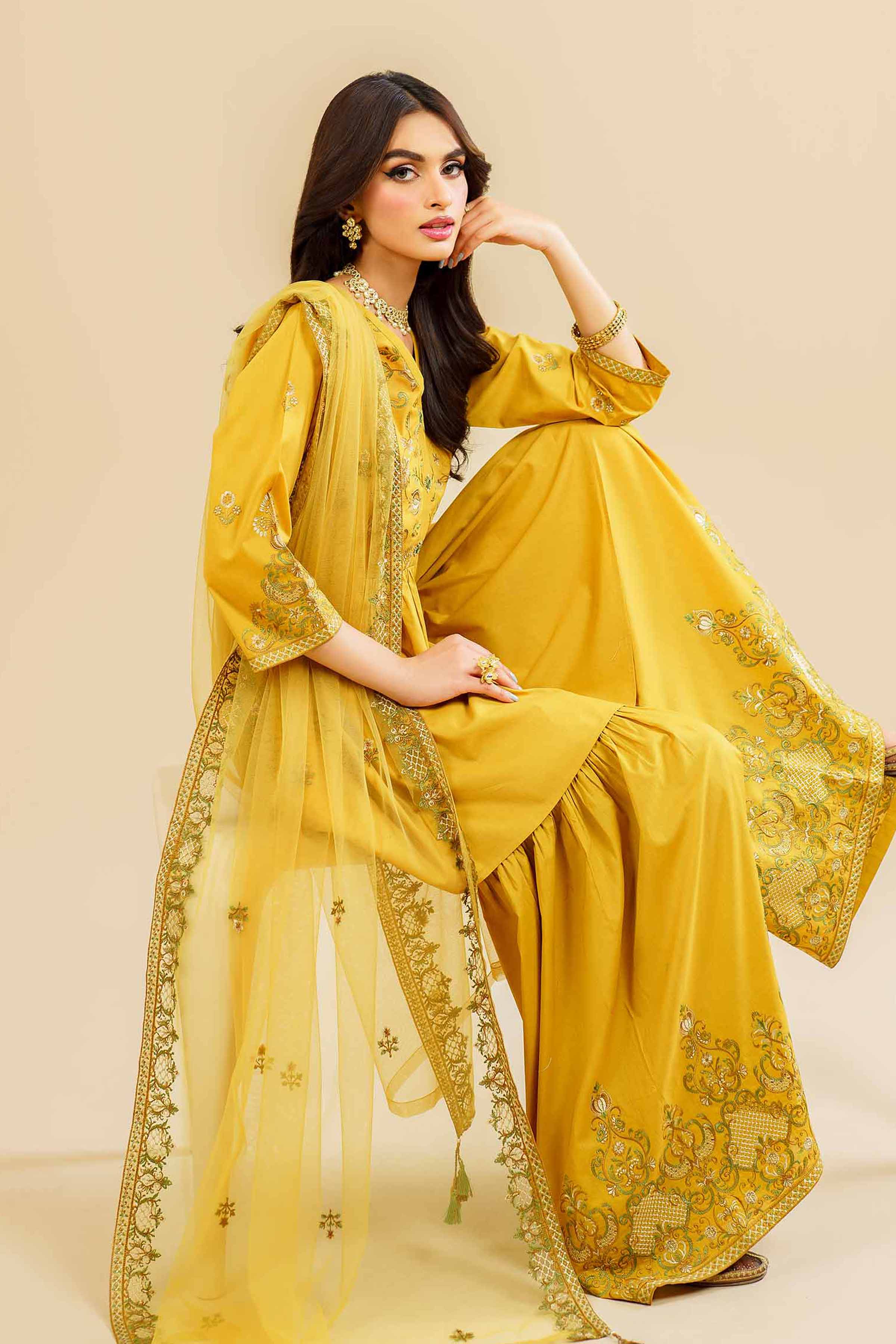3 Piece - Embroidered Suit - KFE24-105