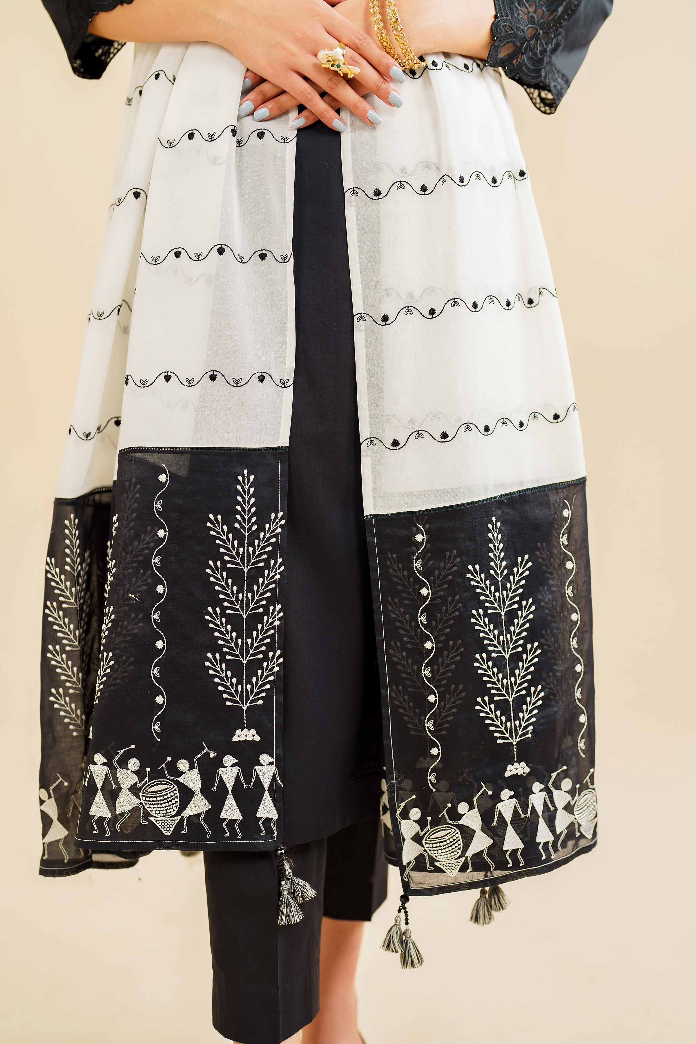Embroidered Dupatta - KFE24-130
