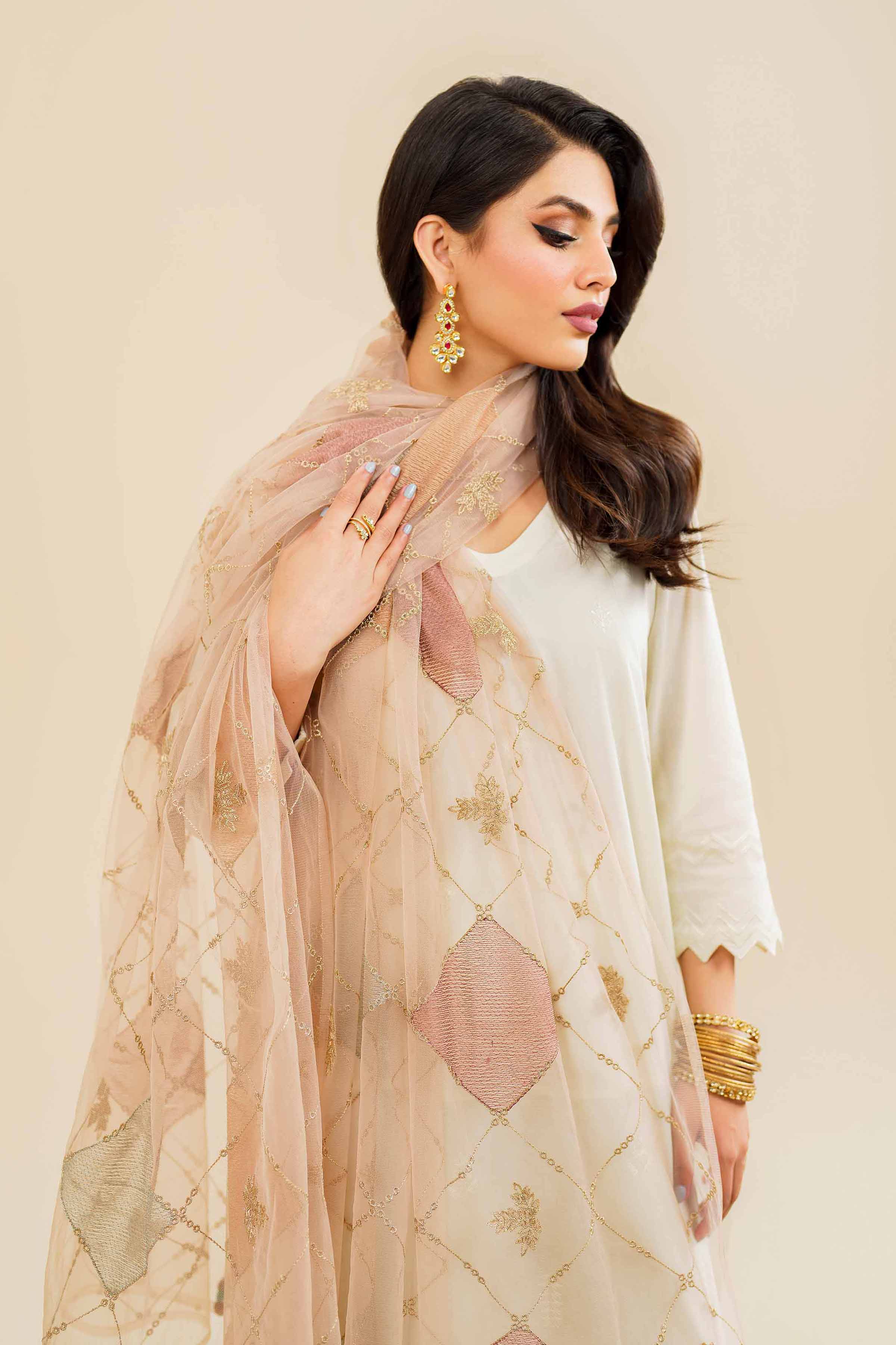 Embroidered Dupatta - KFE24-132