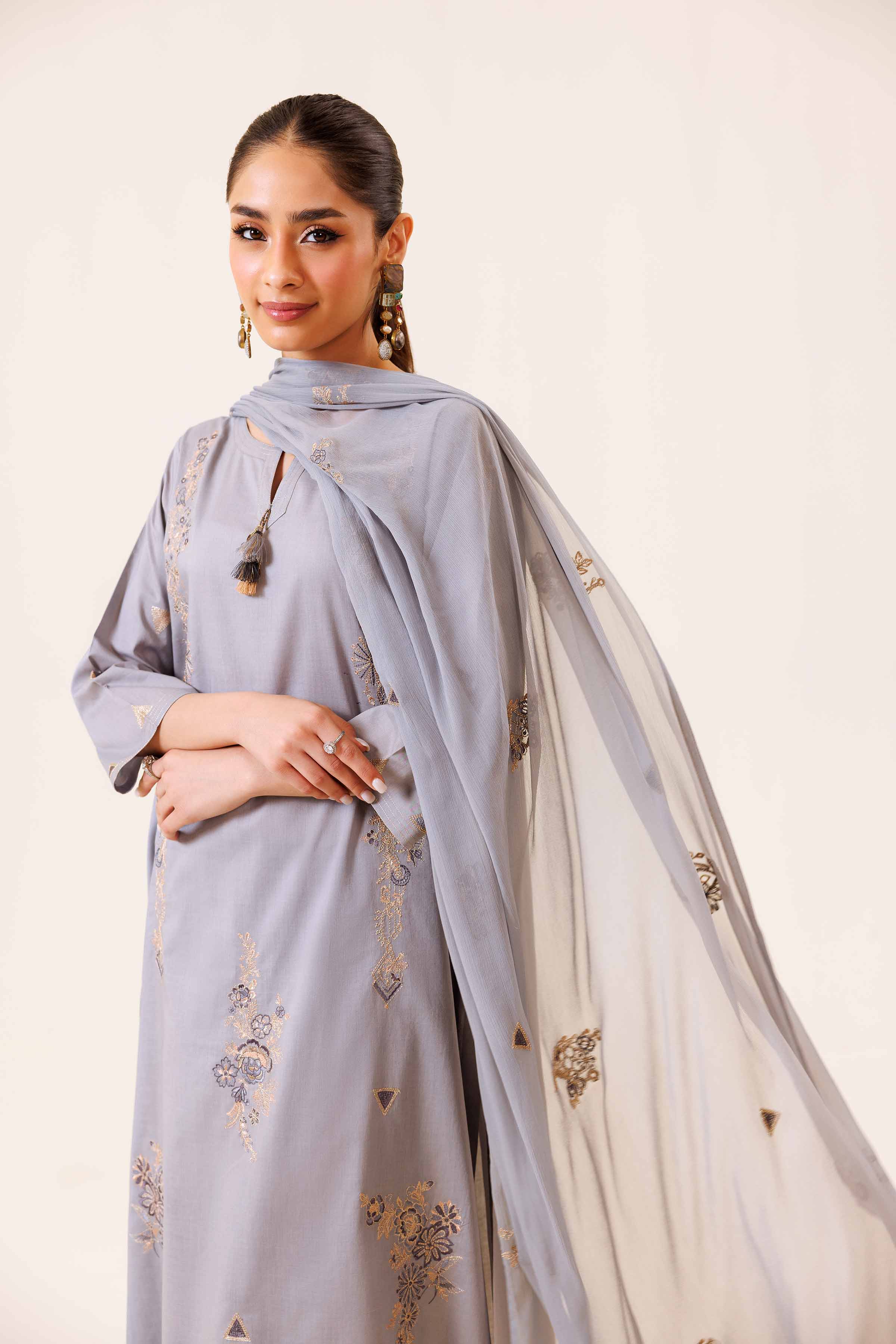 3 Piece - Embroidered Suit - KFE24-17