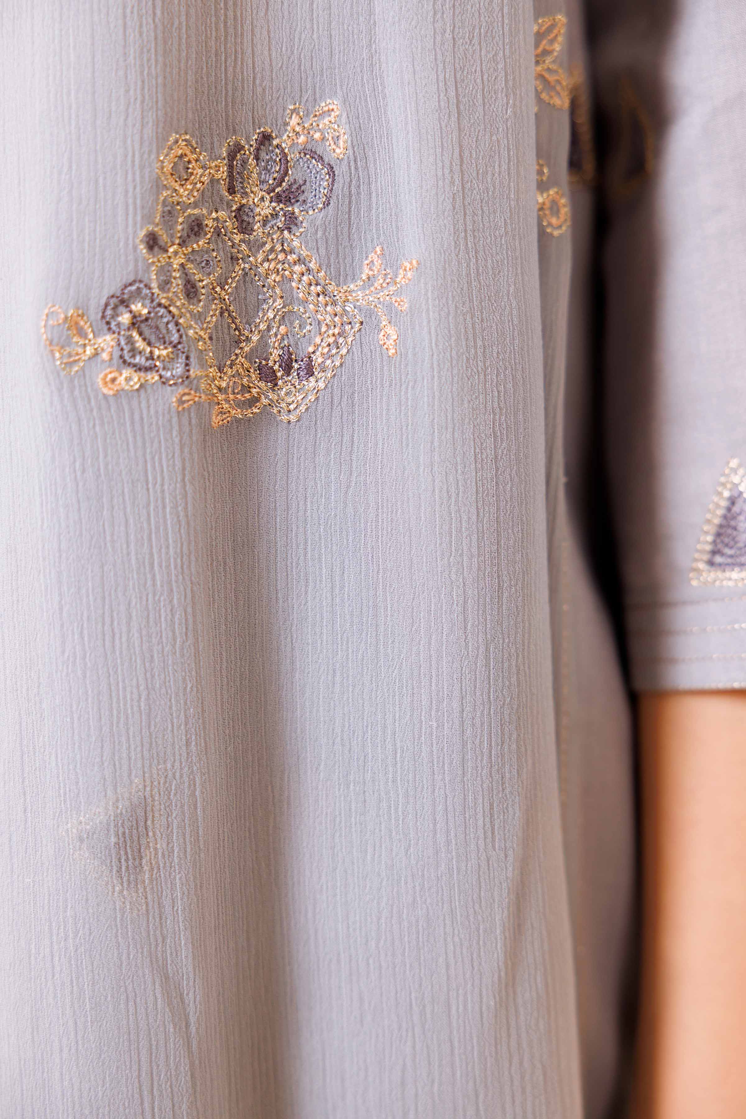 3 Piece - Embroidered Suit - KFE24-17