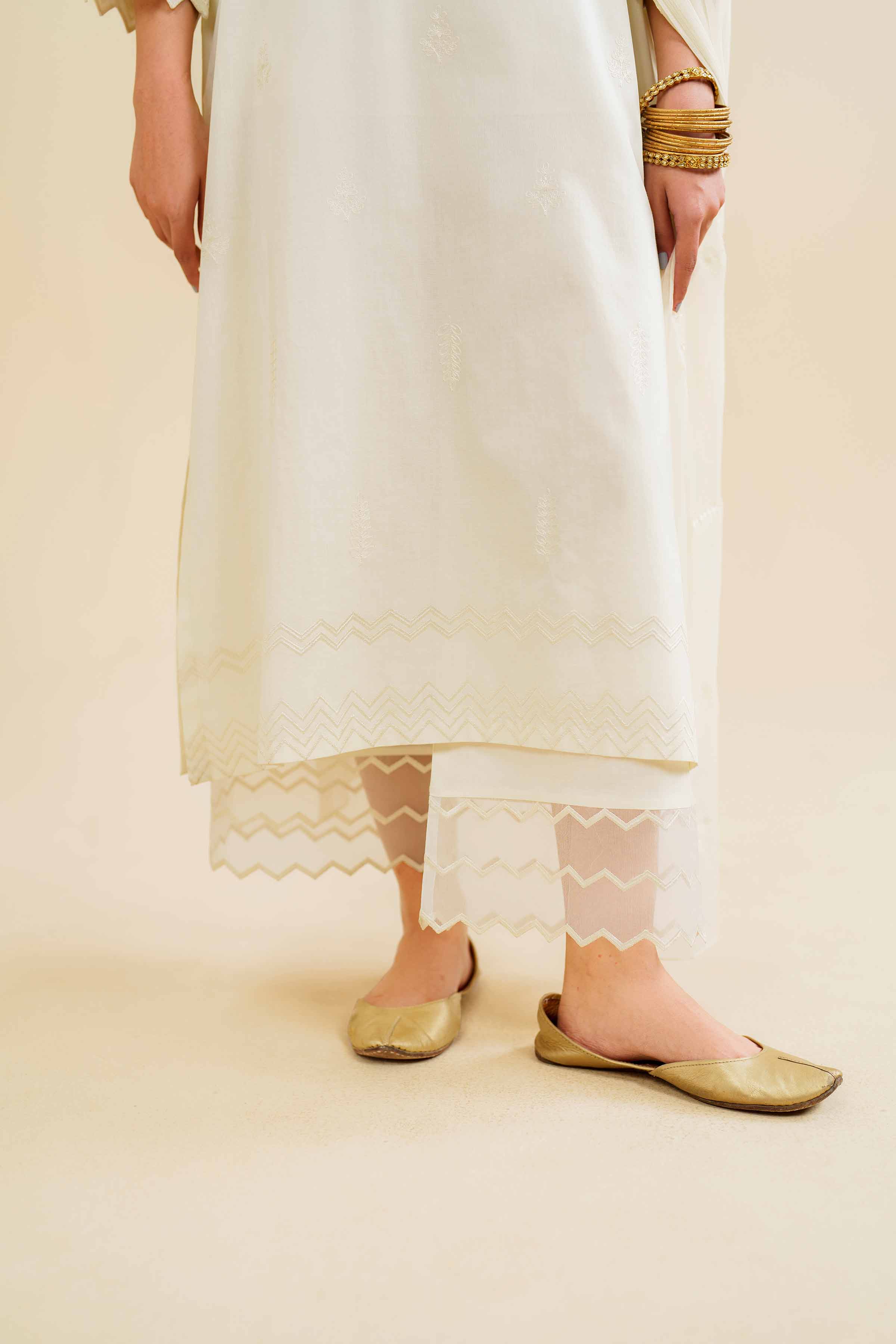 3 Piece - Embroidered Suit - KFE24-22