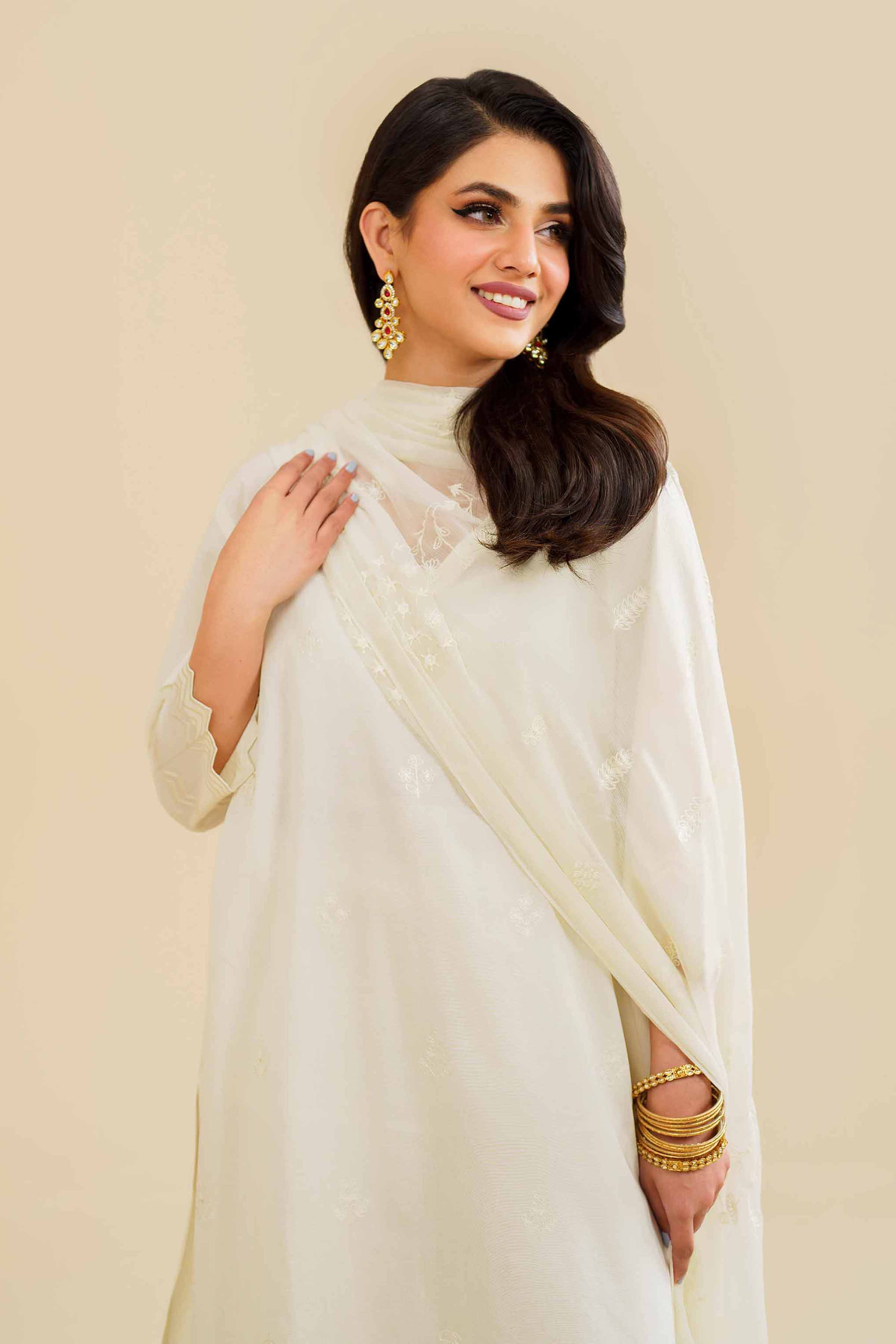 3 Piece - Embroidered Suit - KFE24-22