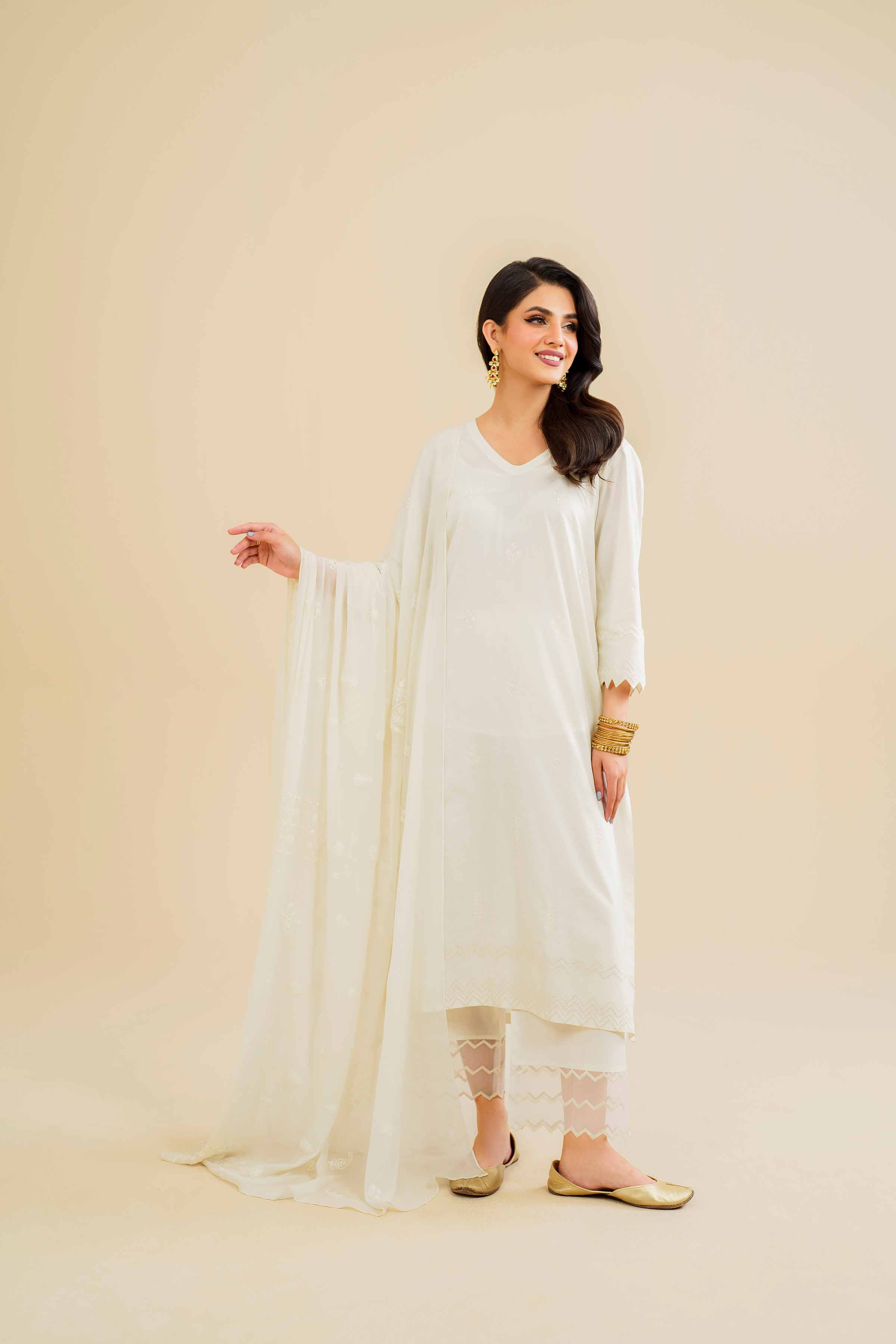 3 Piece - Embroidered Suit - KFE24-22