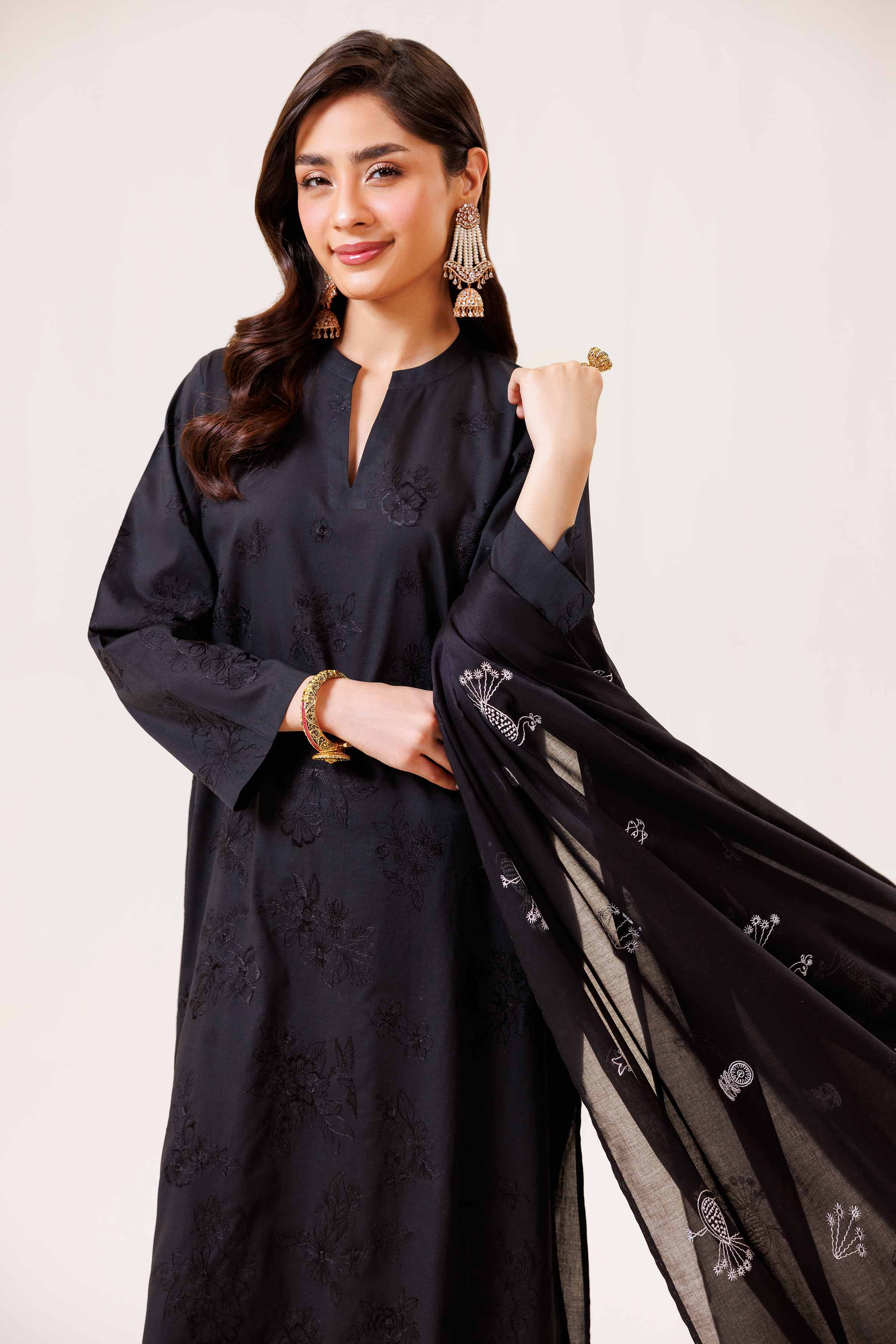 3 Piece - Embroidered Suit - KFE24-24