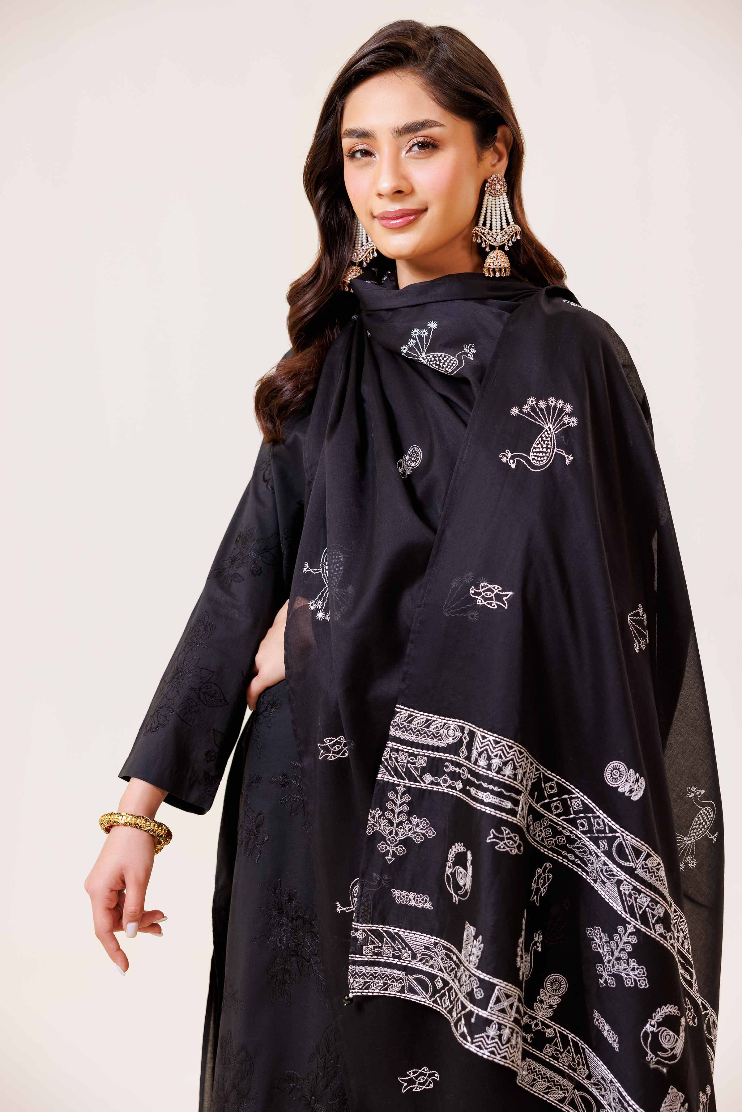 3 Piece - Embroidered Suit - KFE24-24