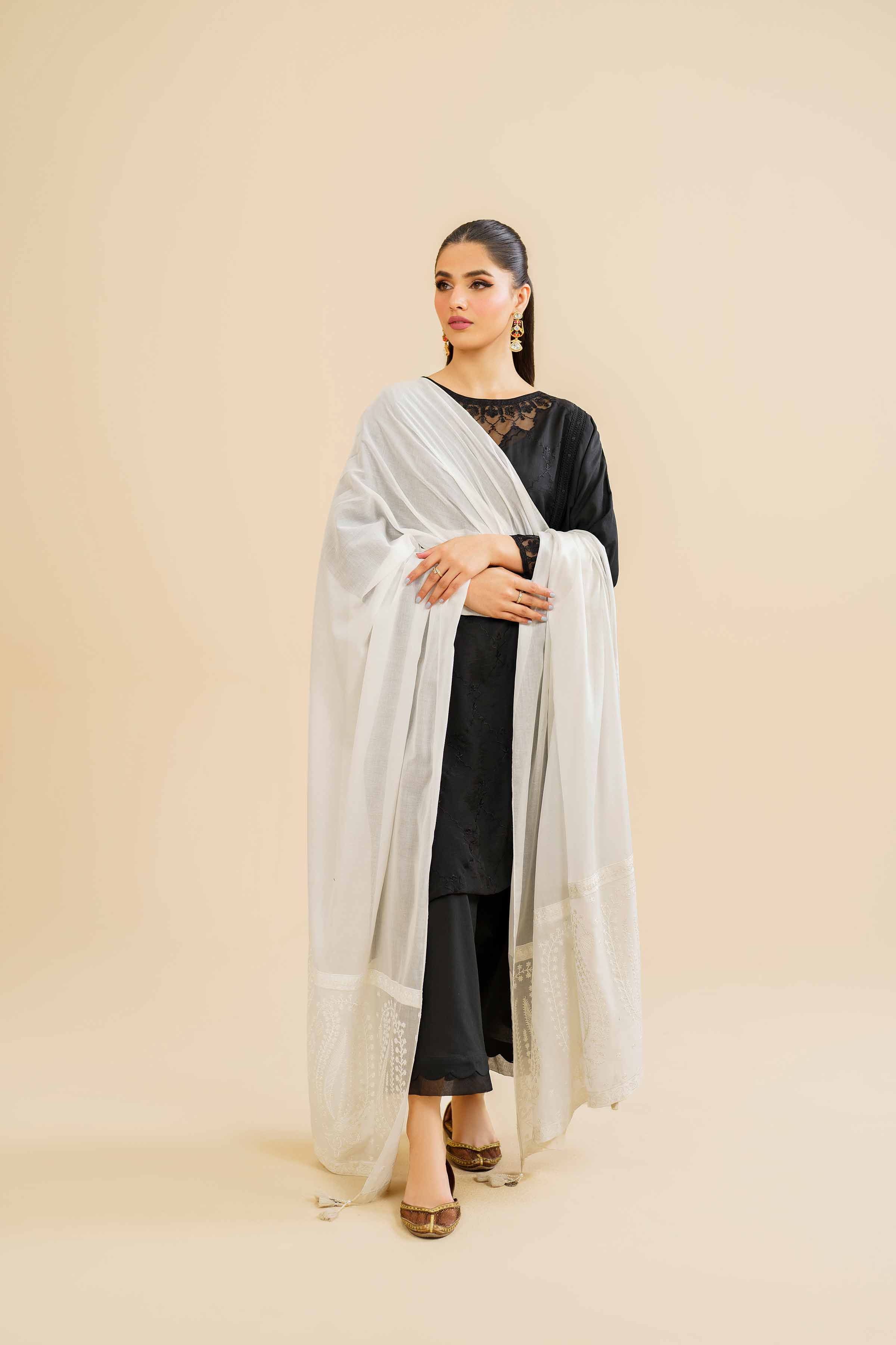 Embroidered Dupatta - KFE24-66