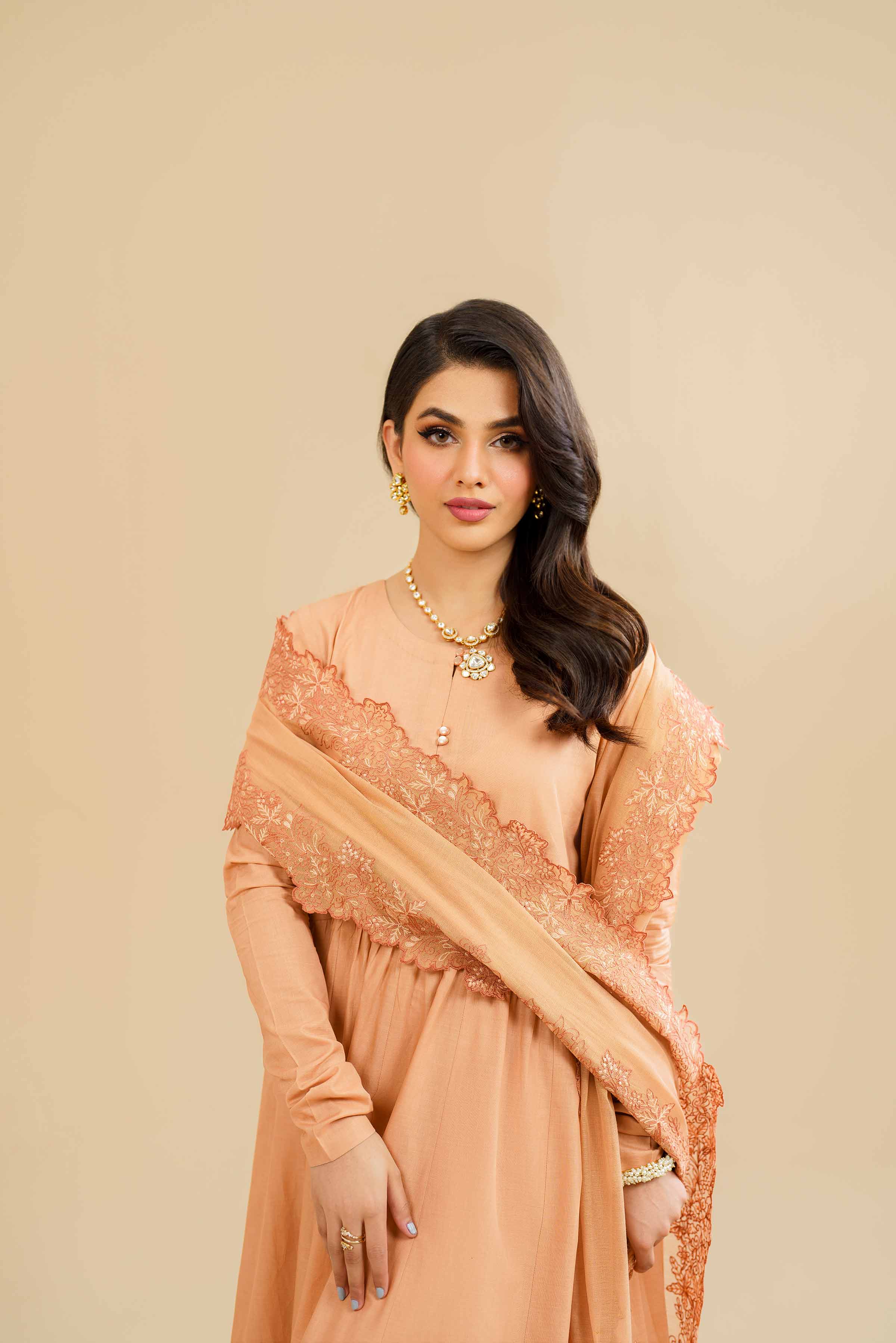 3 Piece - Embroidered Suit - KFE24-78