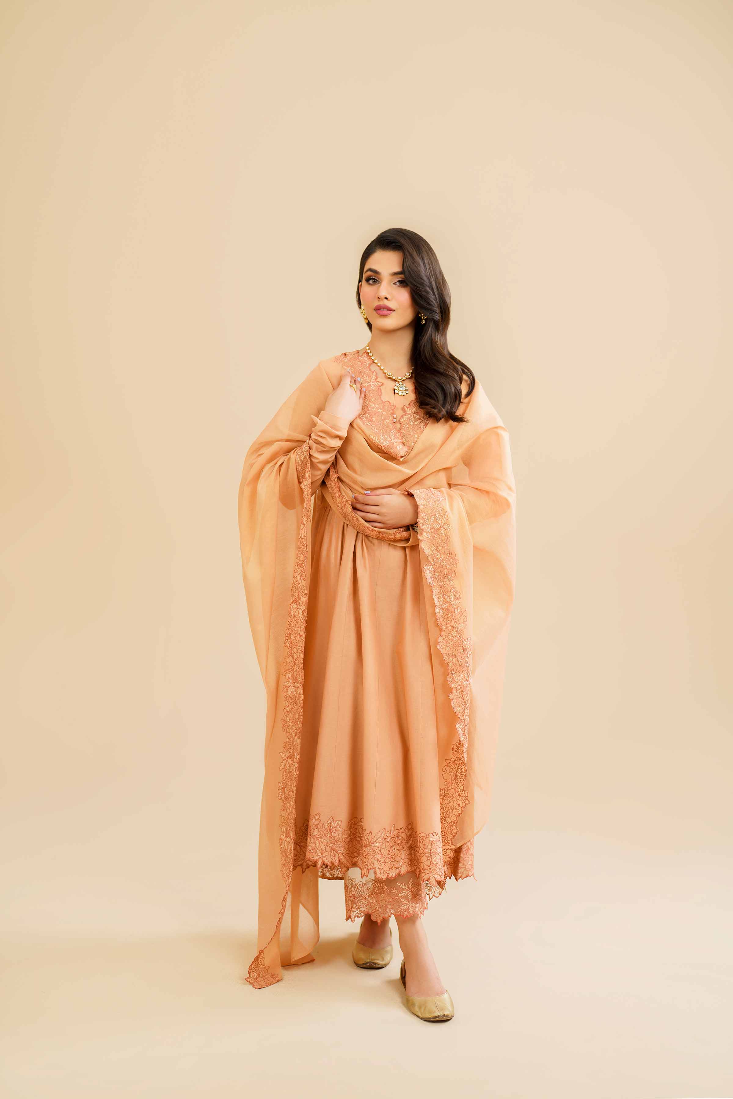 3 Piece - Embroidered Suit - KFE24-78