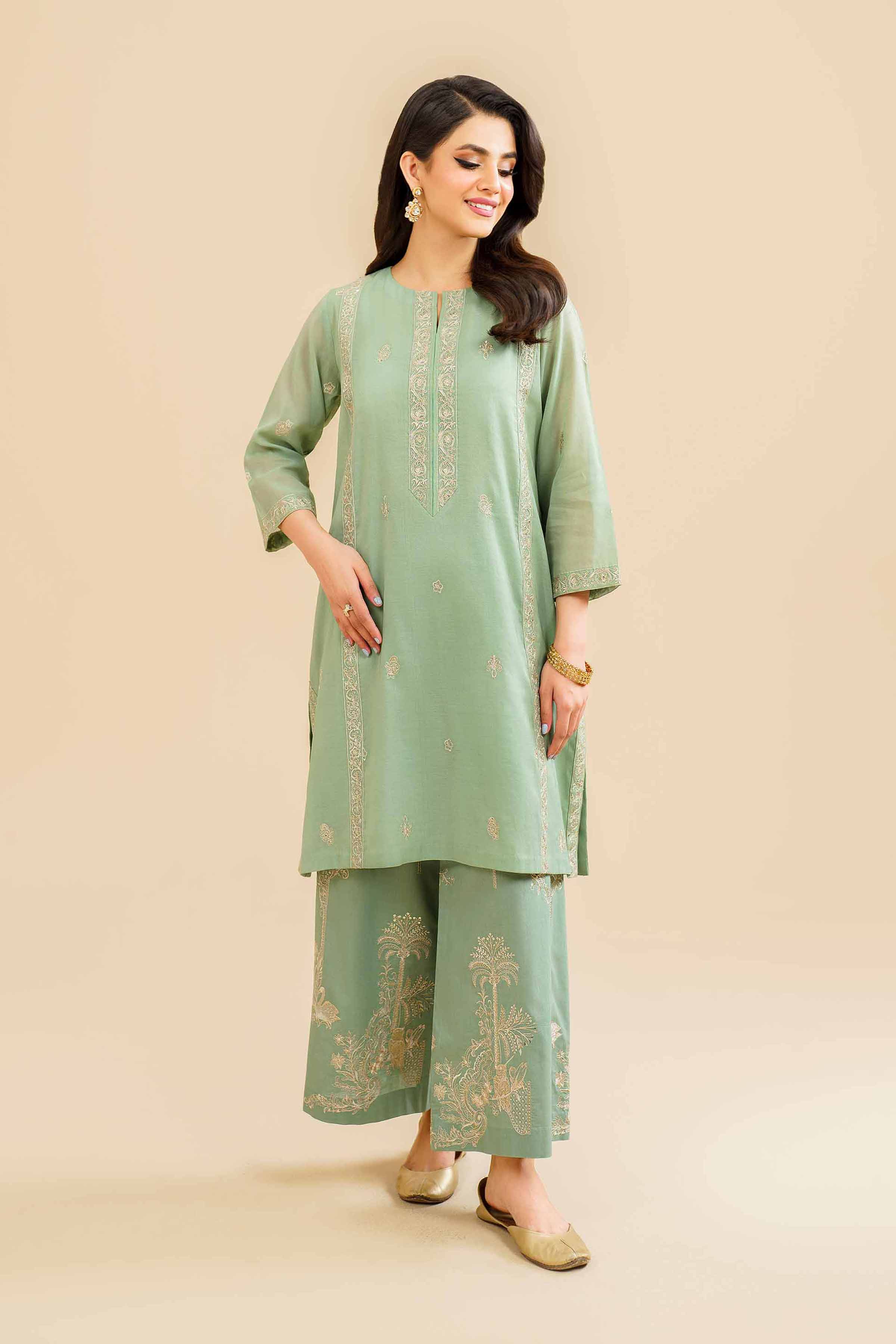 2 Piece - Embroidered Suit - KFE24-80