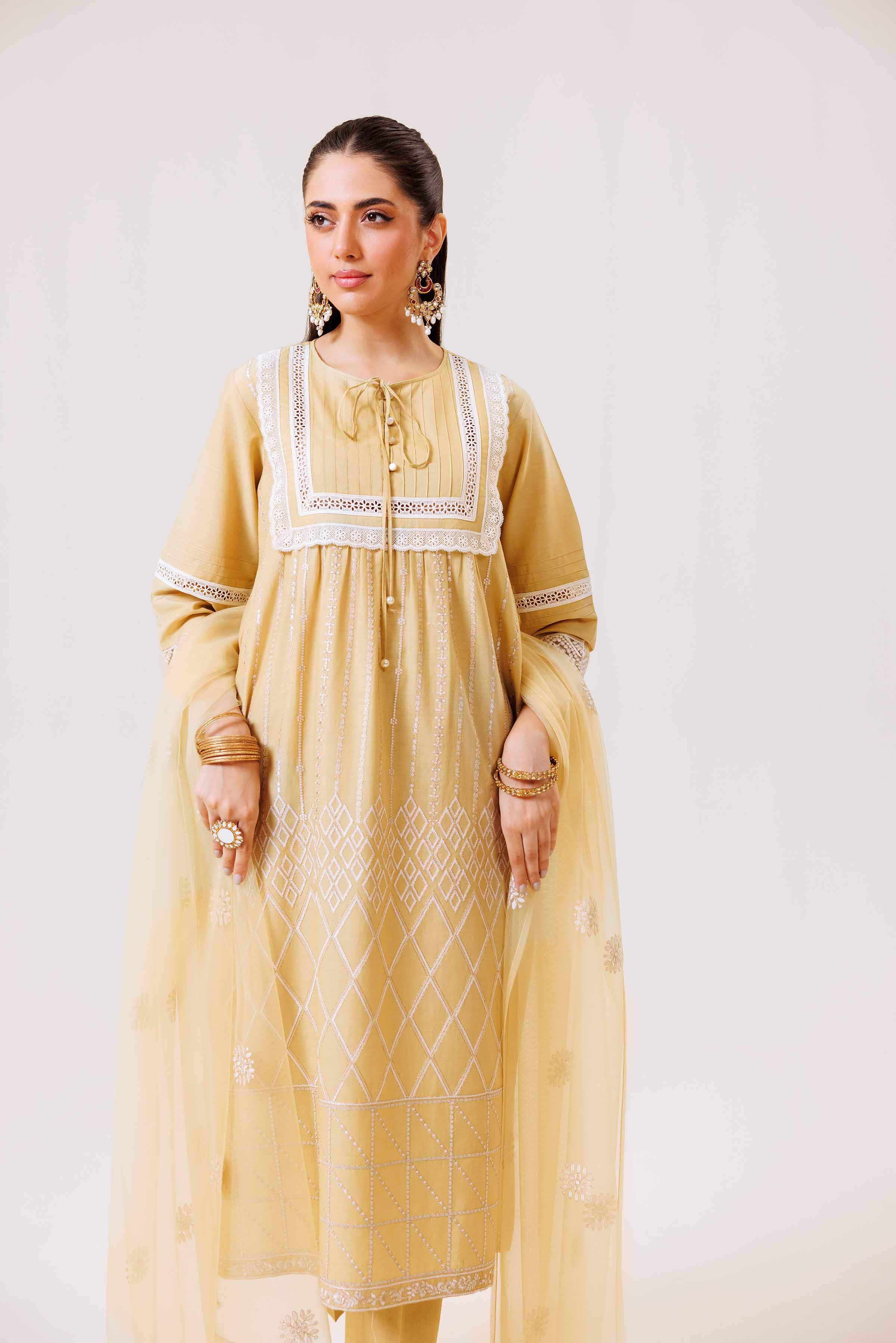 3 Piece - Embroidered Suit - KFE24-82