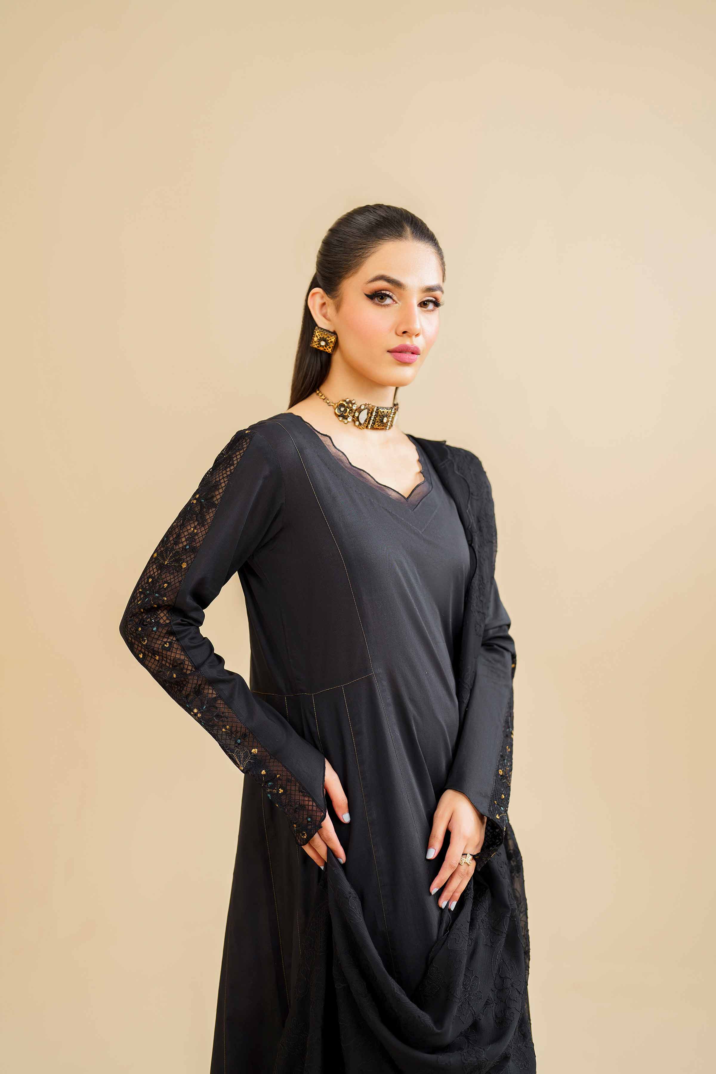 3 Piece - Embroidered Suit - KFE24-84