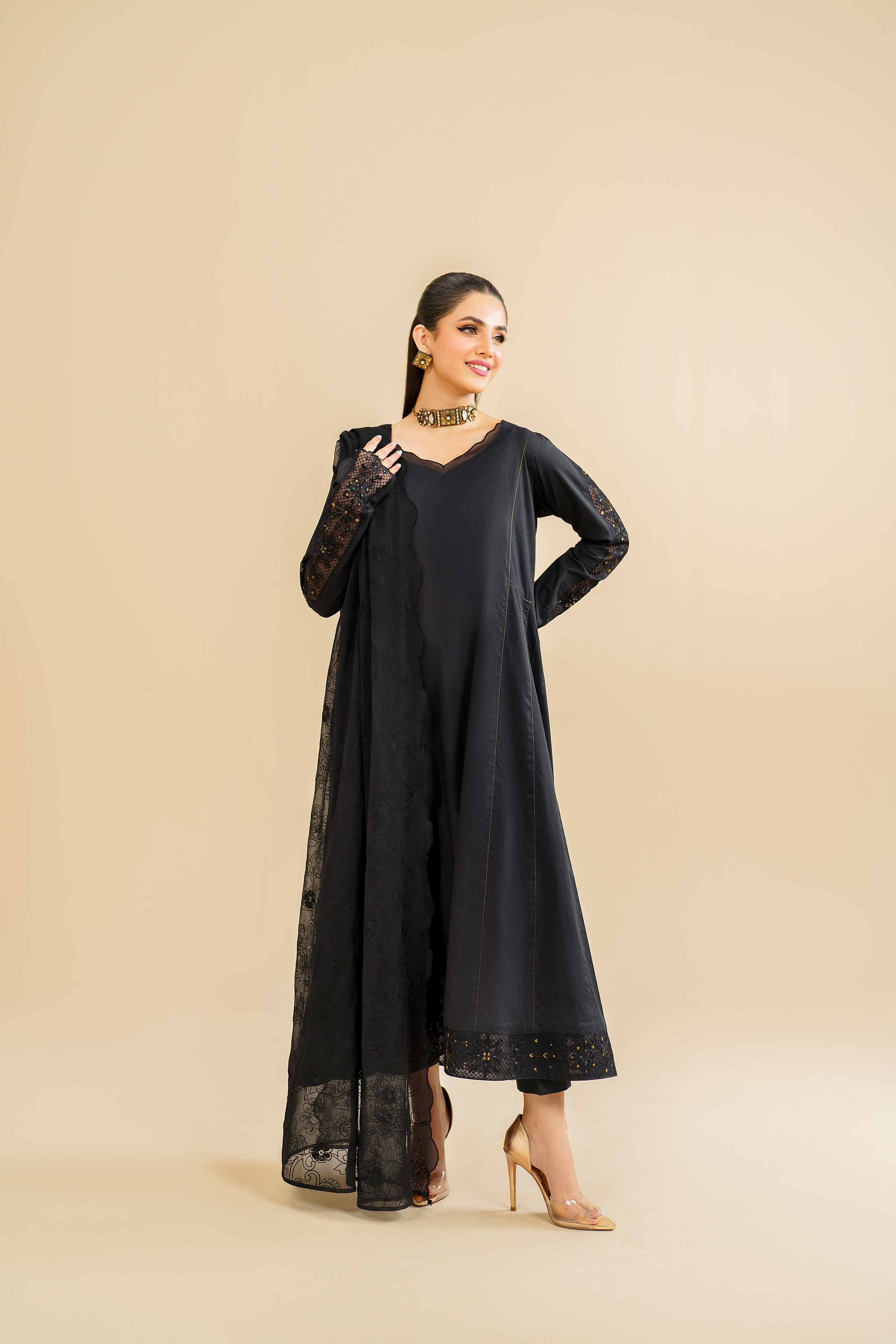 3 Piece - Embroidered Suit - KFE24-84