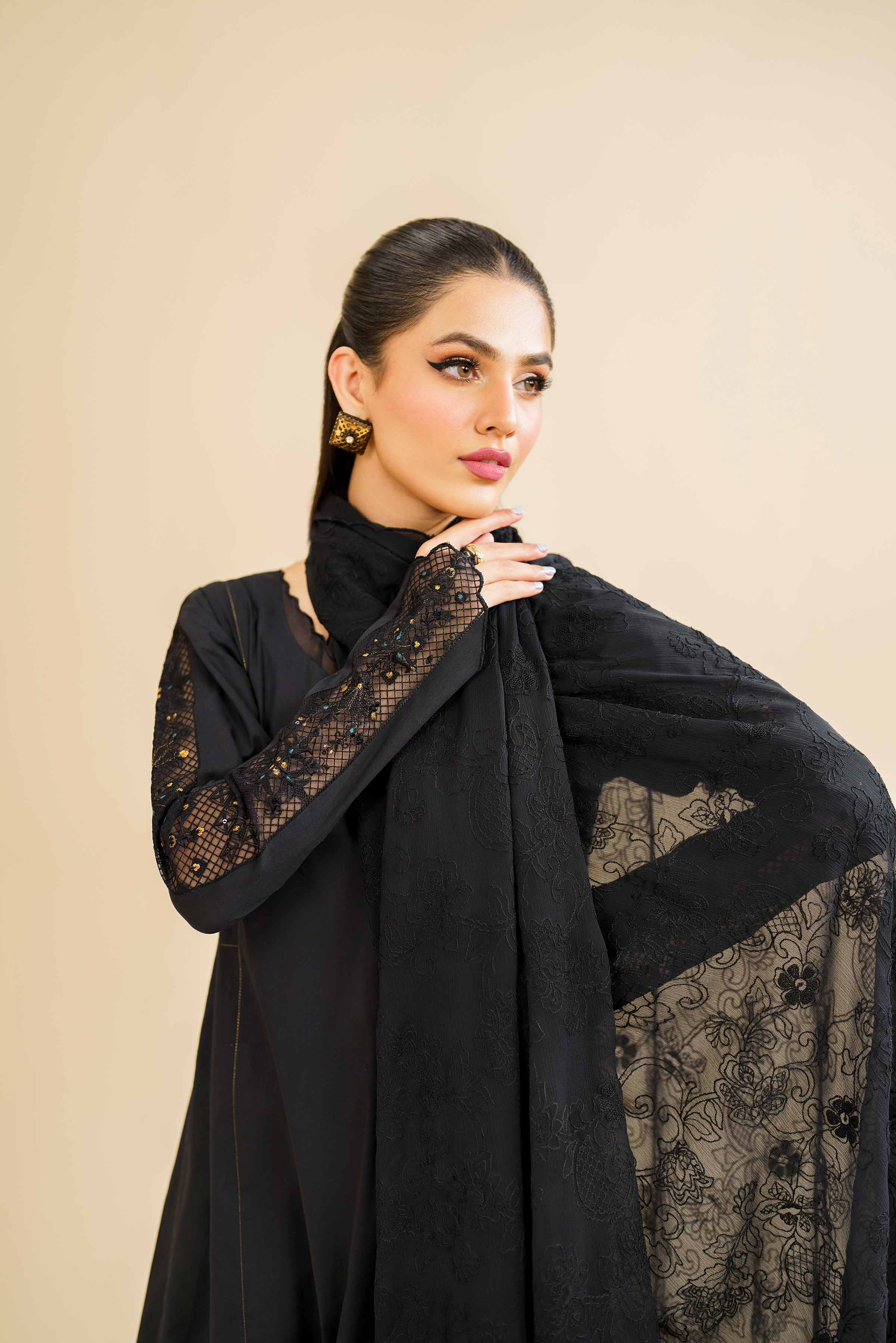 3 Piece - Embroidered Suit - KFE24-84