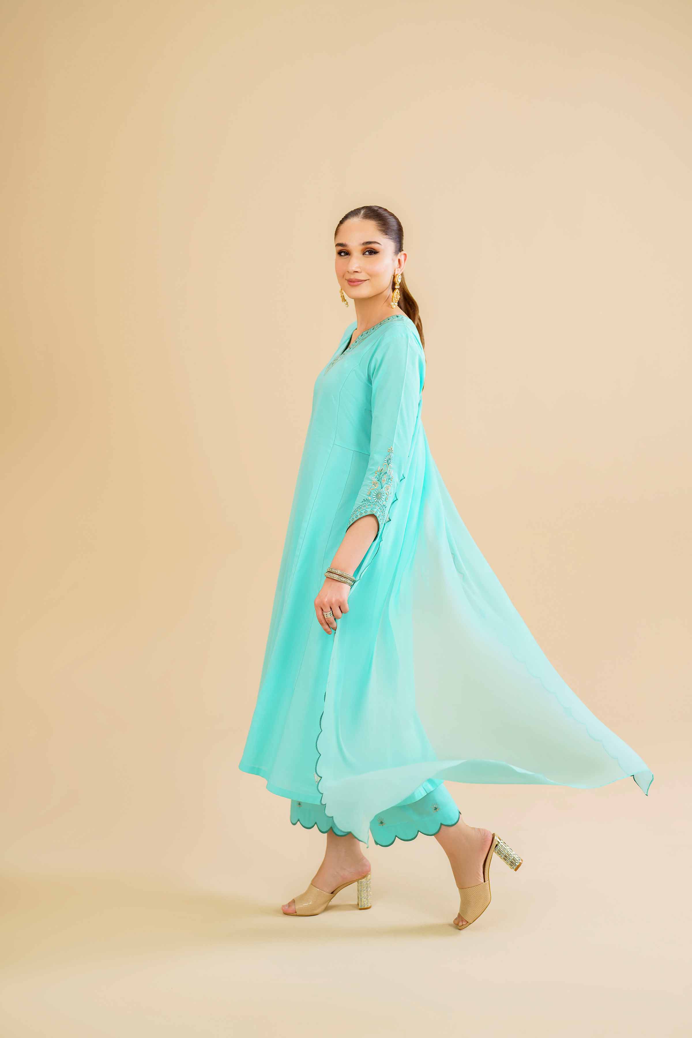 3 Piece - Embroidered Suit - KFE24-87