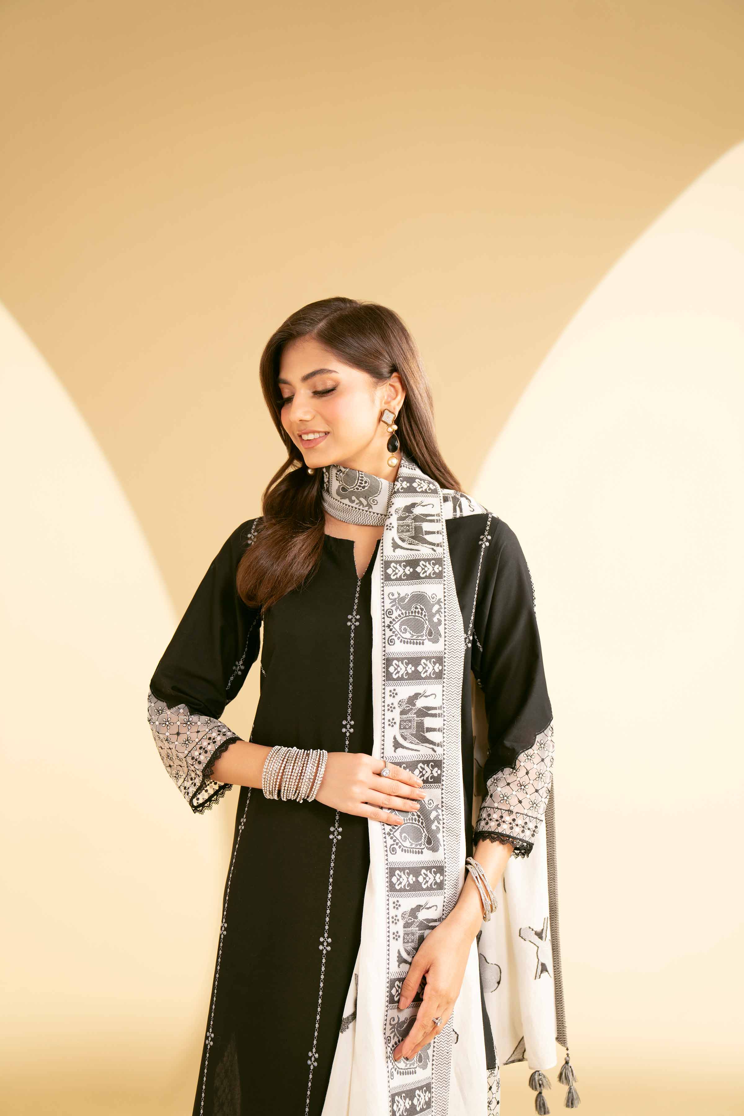 3 Piece - Embroidered Suit - KFE25-01