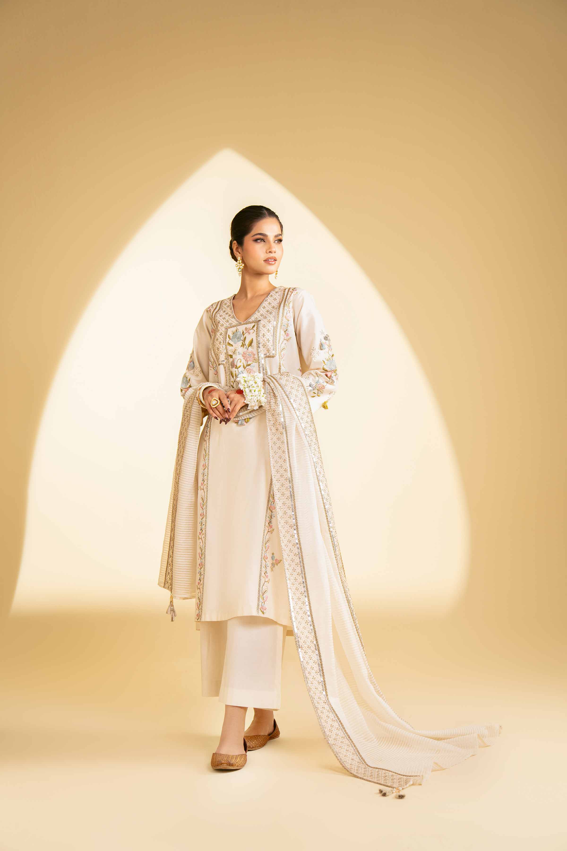 3 Piece - Embroidered Suit - KFE25-02